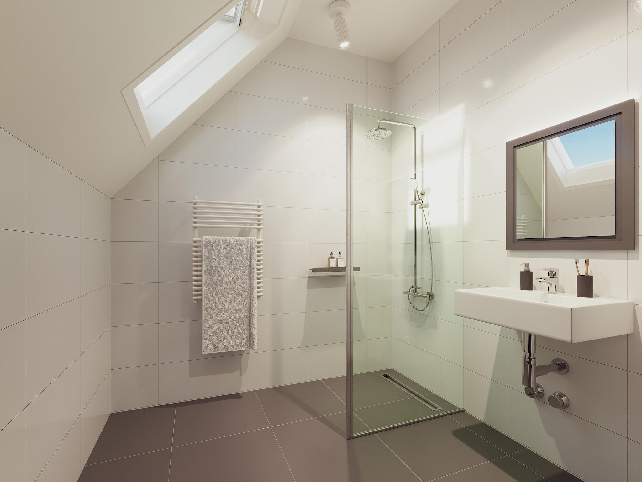 De badkamer van Barnsteen in TA Gasselte