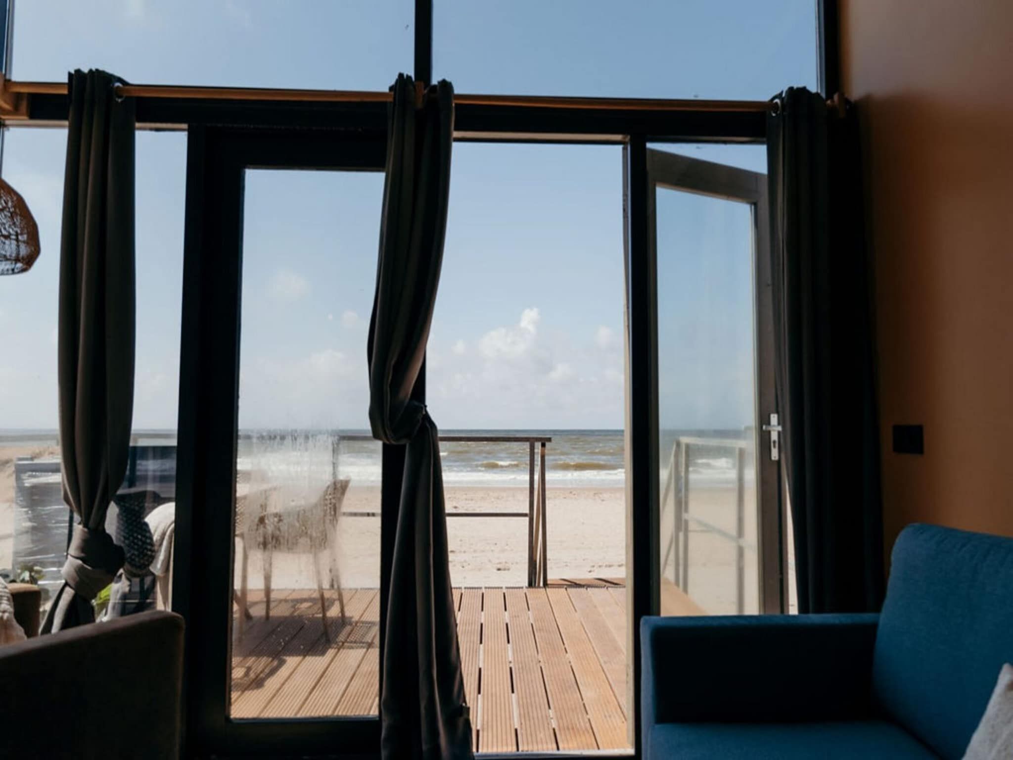 Het uitzicht vanaf Zeehut Petten in Petten