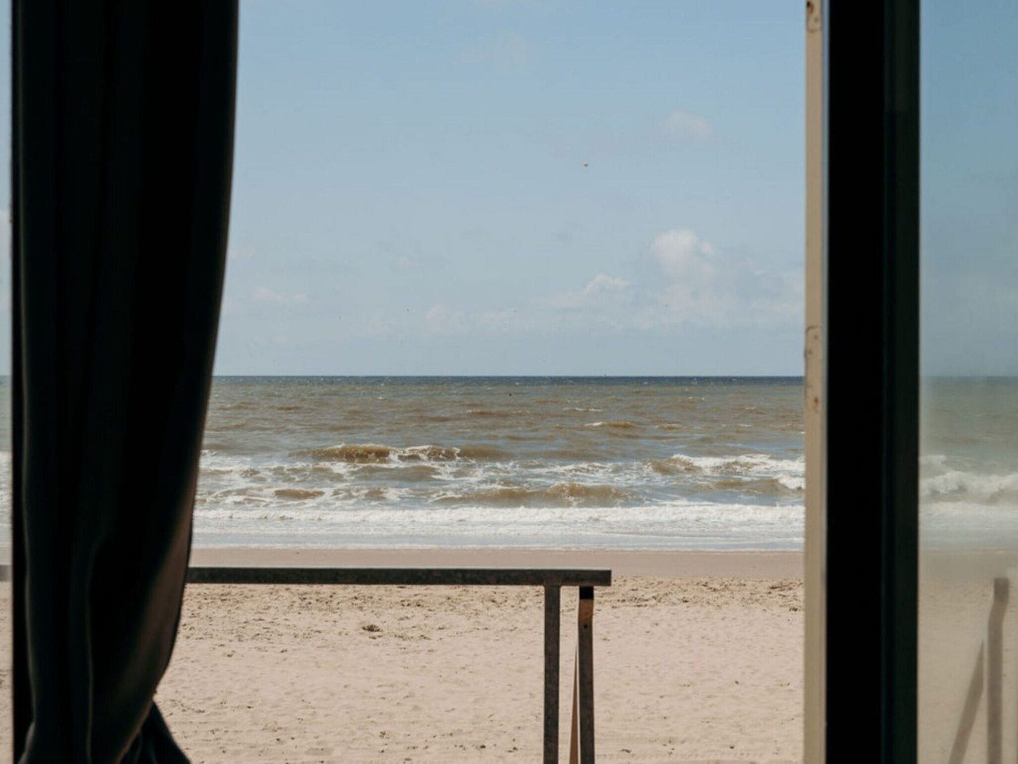 Het uitzicht vanaf Zeehut Petten in Petten
