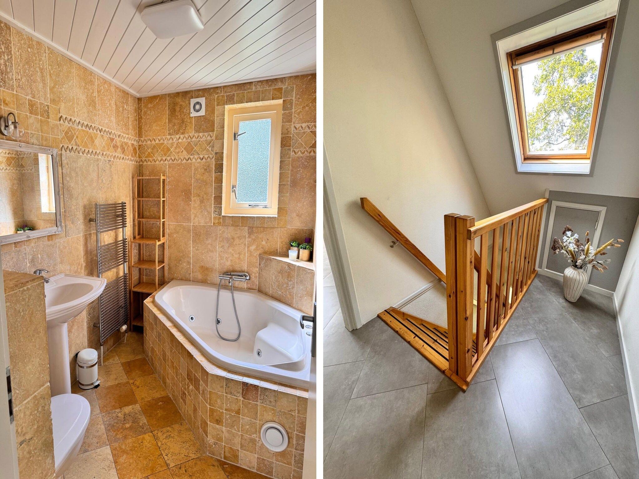 De badkamer van Bungalow 309 in De Koog