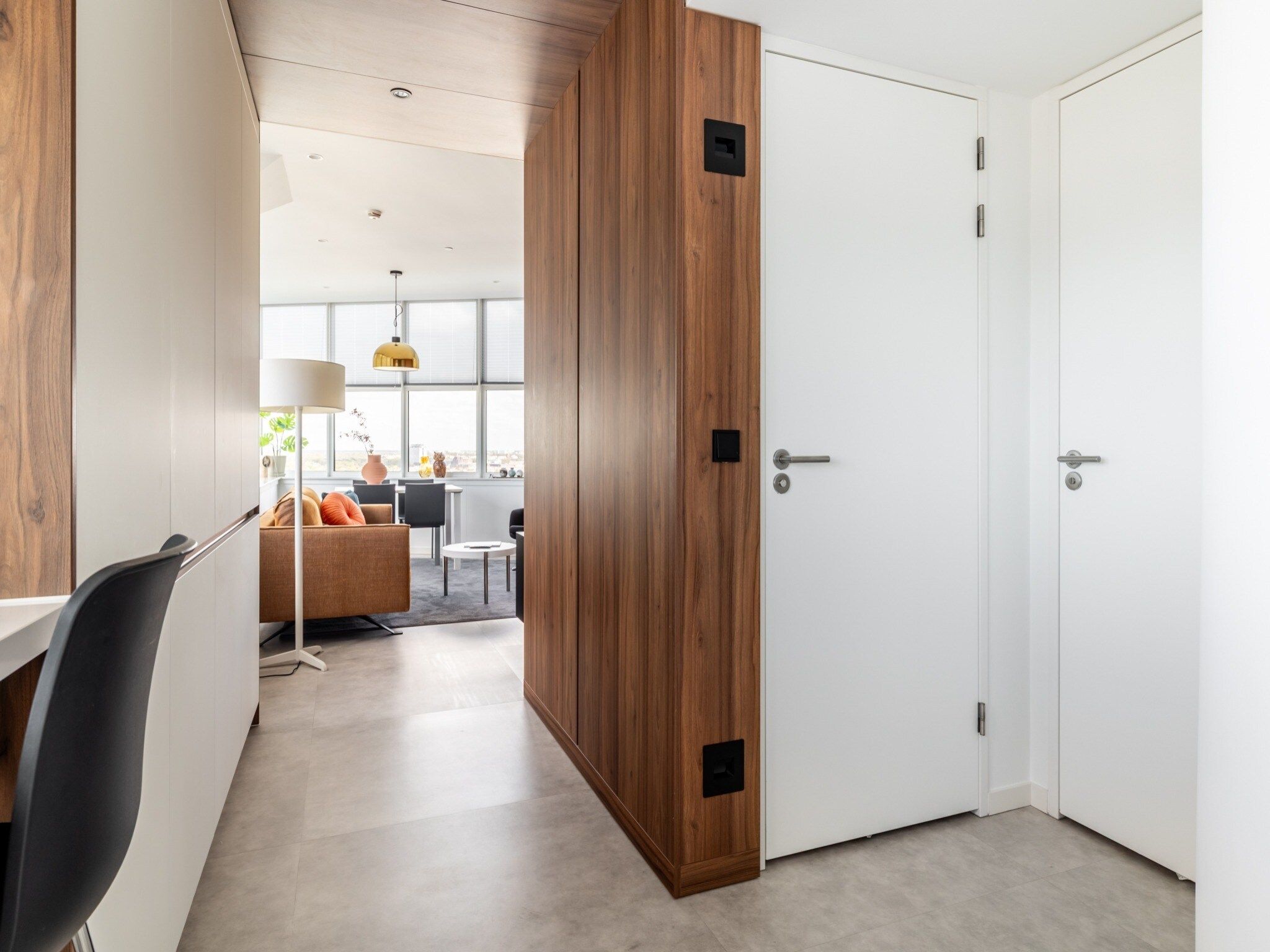 De woonkamer van Toren van Oud 3 in Den Haag