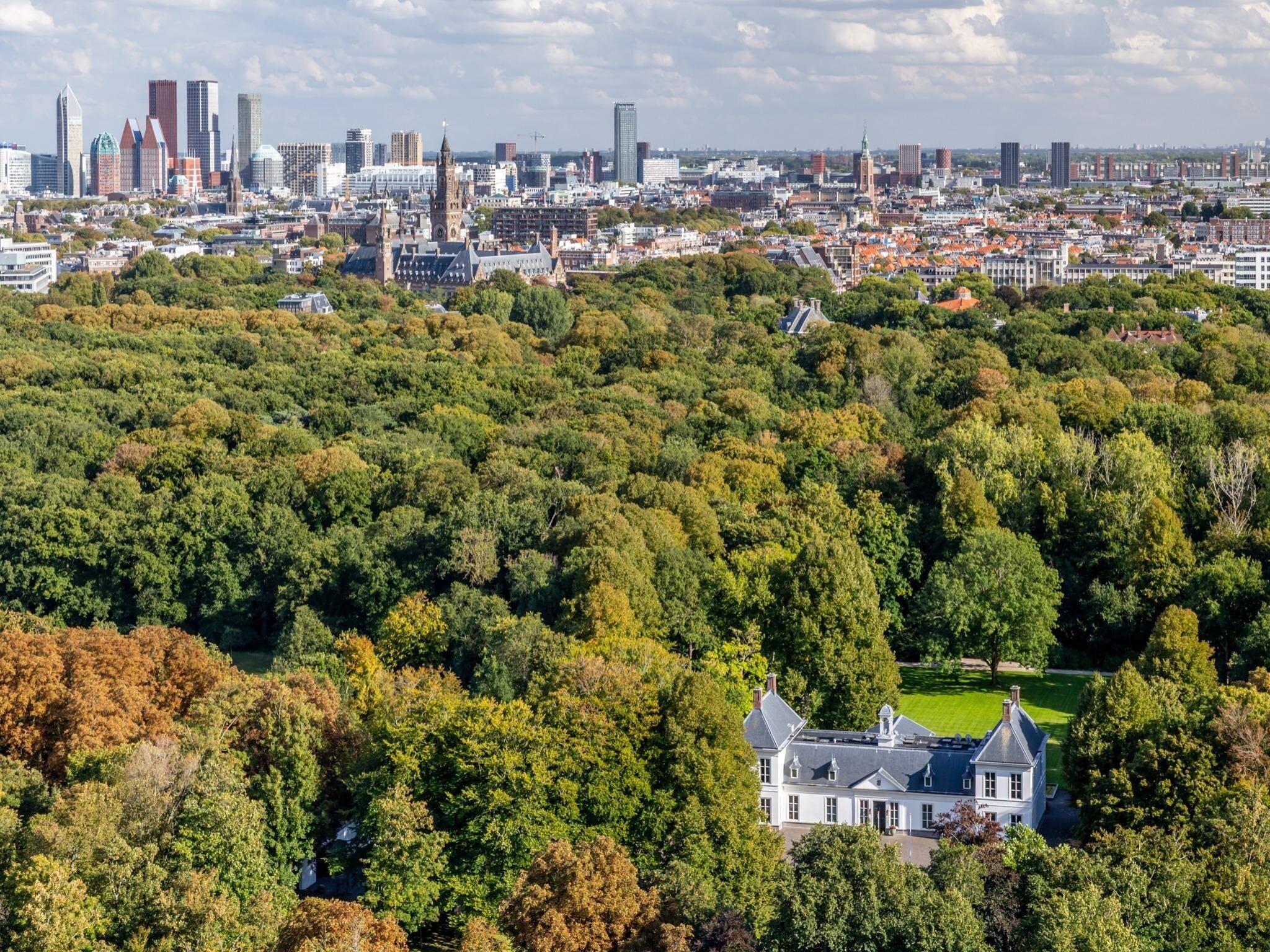 Het uitzicht vanaf Toren van Oud 3 in Den Haag