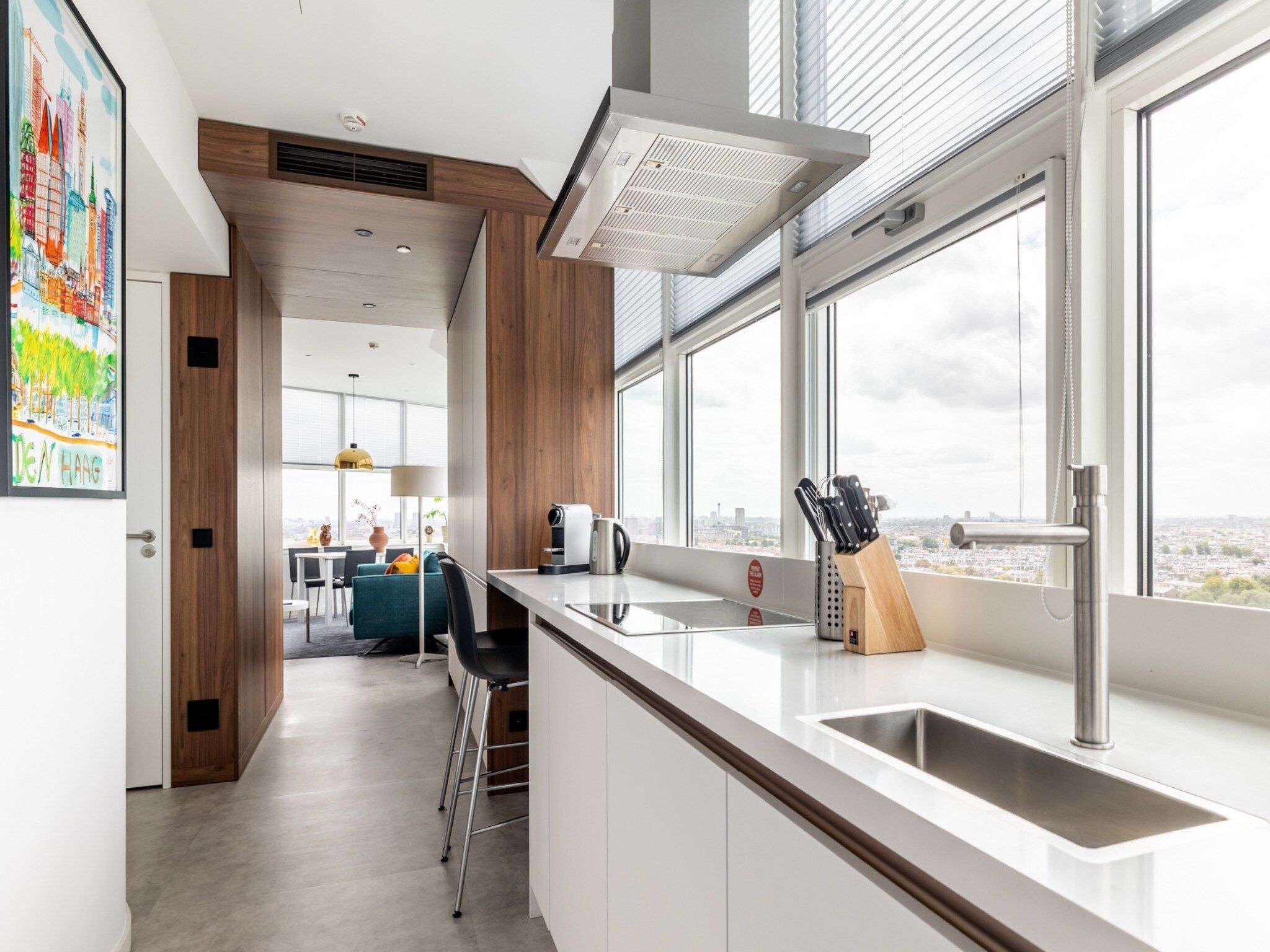 De keuken van Toren van Oud 3 in Den Haag