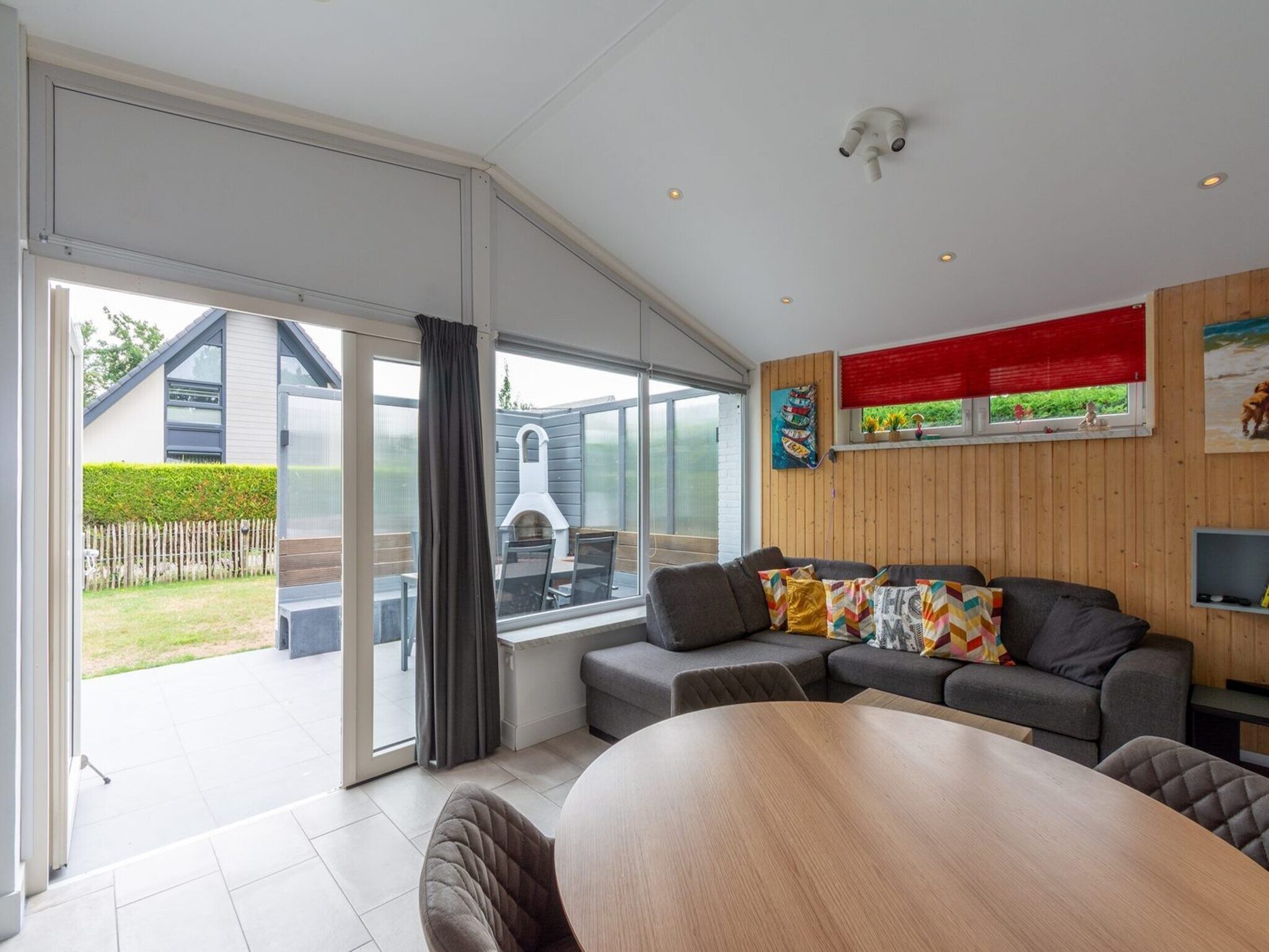 De woonkamer van Duinland 65 in Sint Maartenszee
