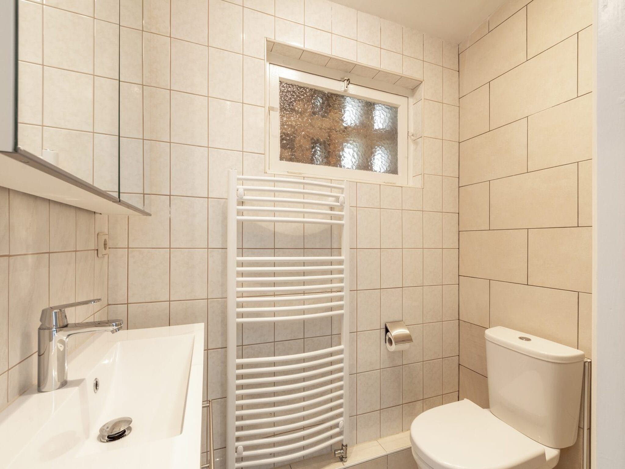 De badkamer van Duinland 65 in Sint Maartenszee