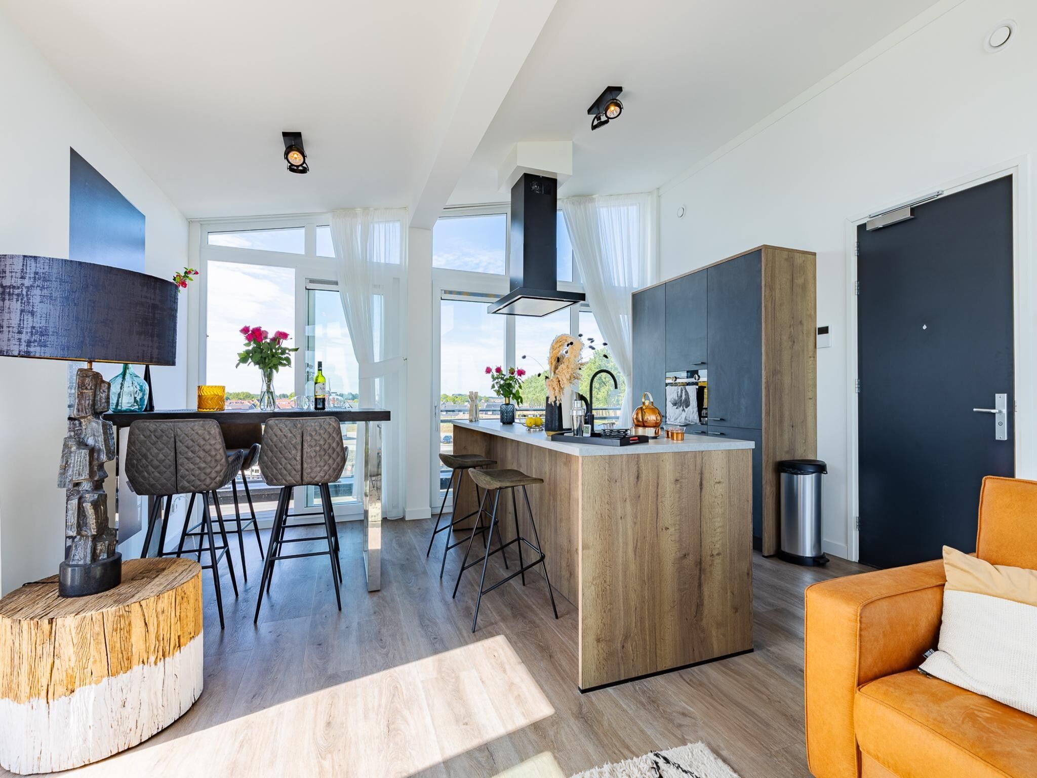 De keuken van Penthouse at the beach - with balcony | No. 26 - 2 Pers.  | Vista Maris in Sint-Annaland