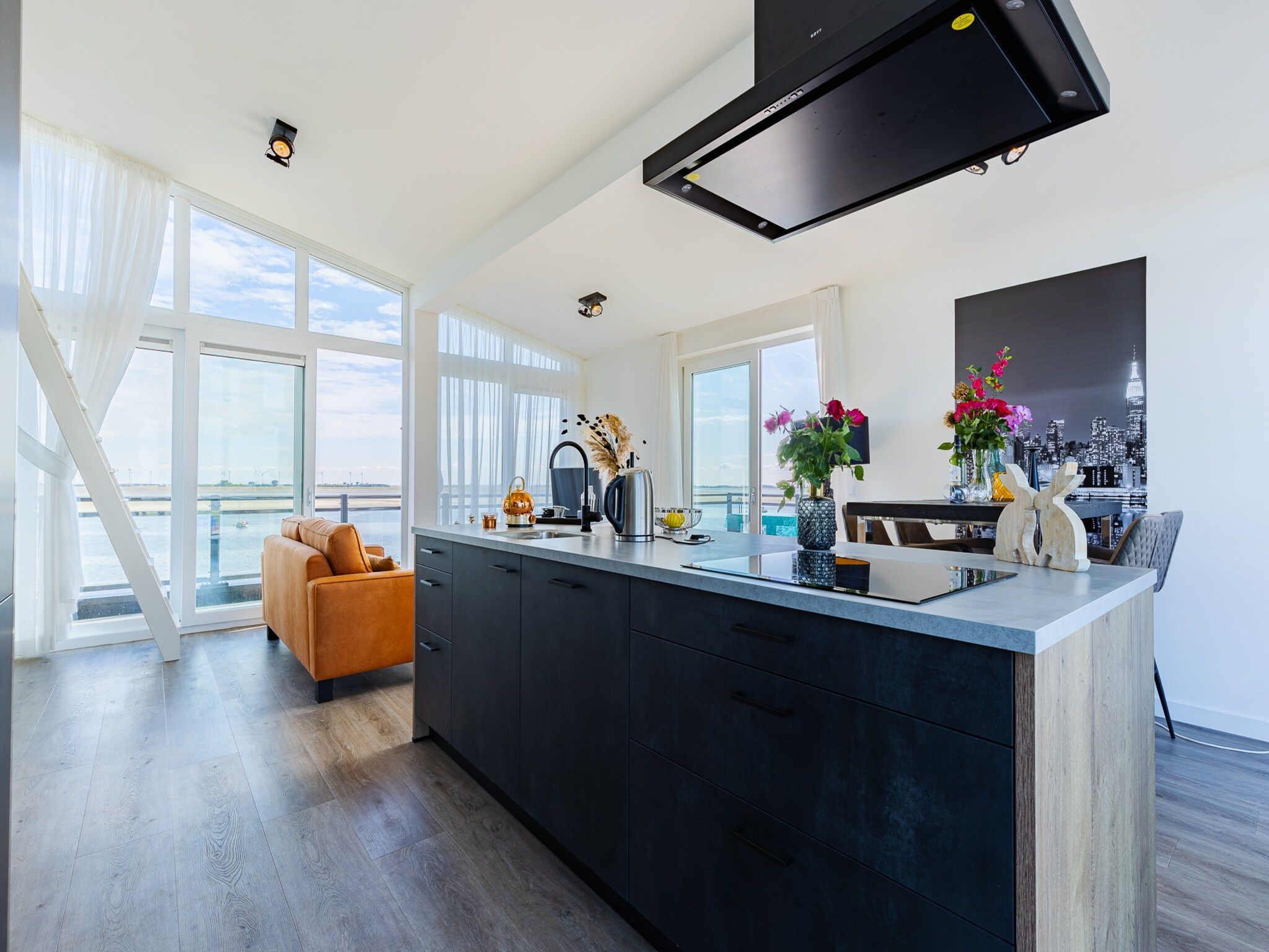 De keuken van Penthouse at the beach - with balcony | No. 26 - 2 Pers.  | Vista Maris in Sint-Annaland