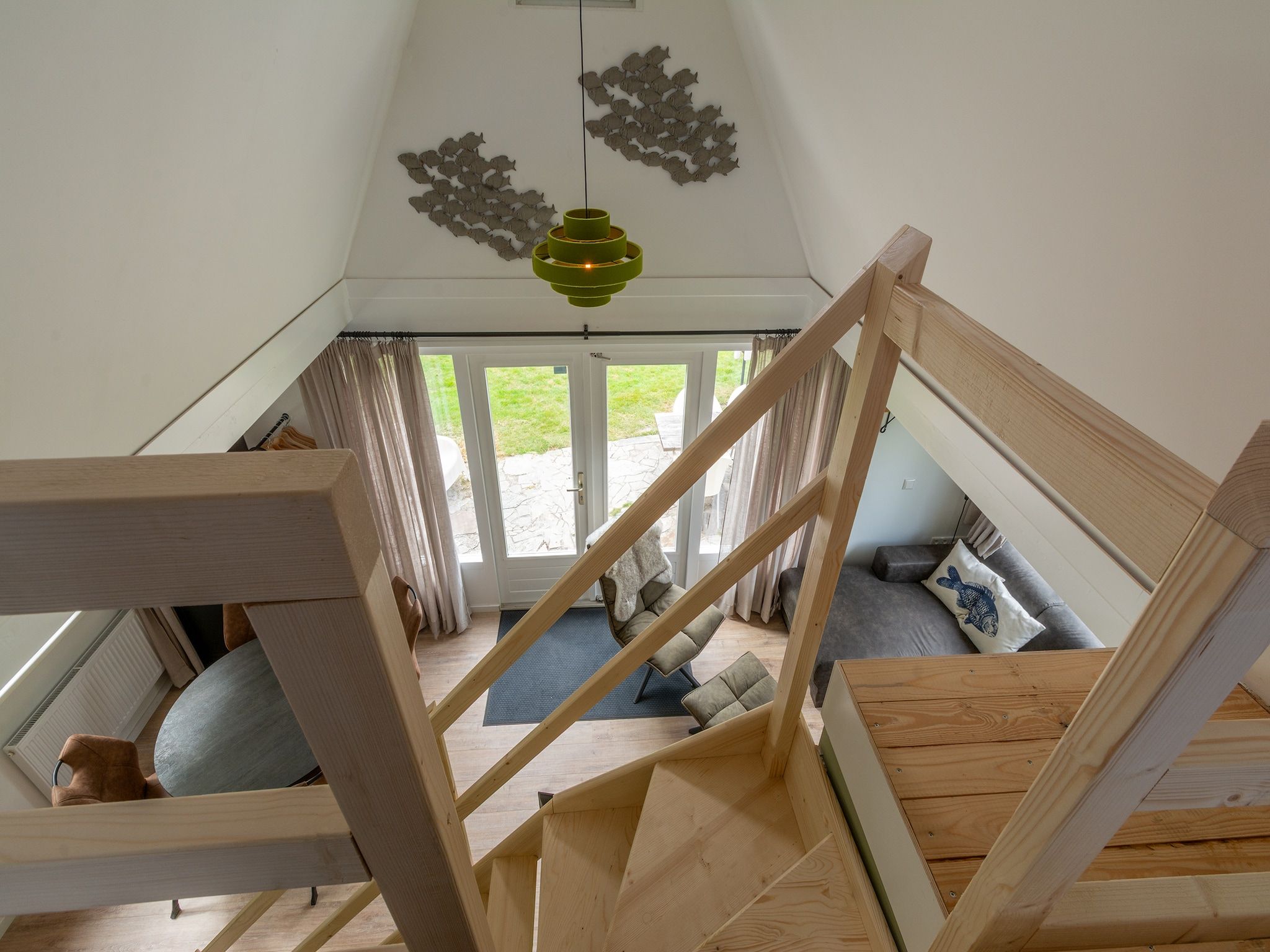 De woonkamer van Duinland 50 in Sint Maartenszee