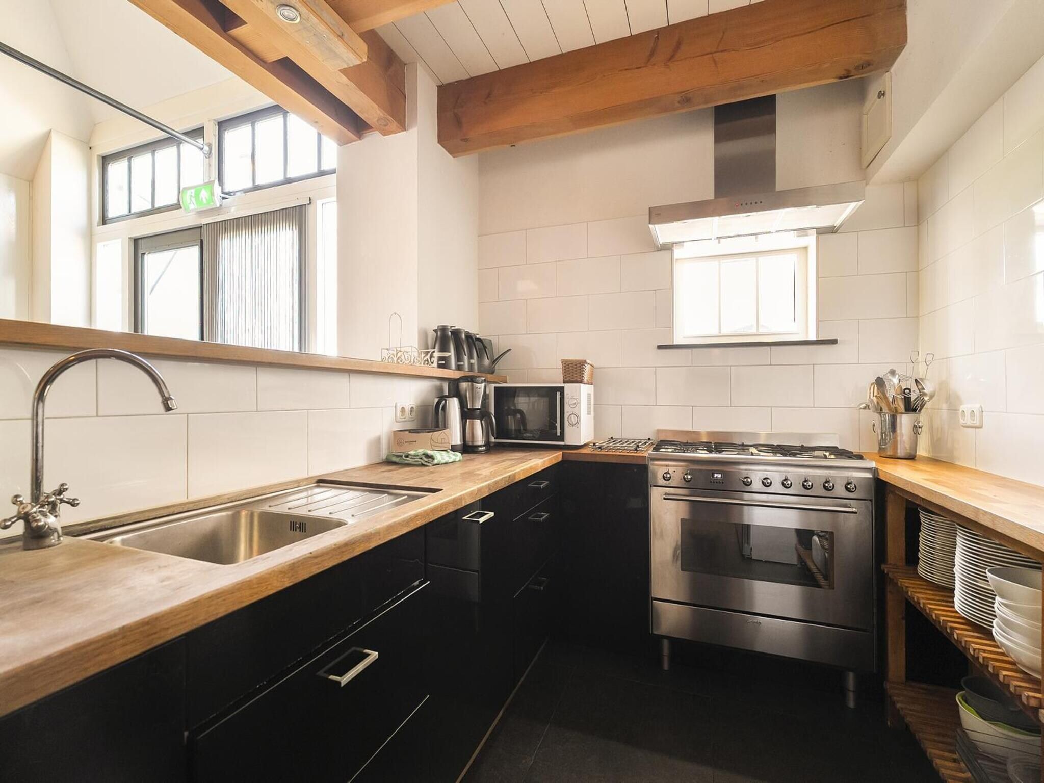 De keuken van Groepsaccomodatie - Balkenhoeve in Schagen