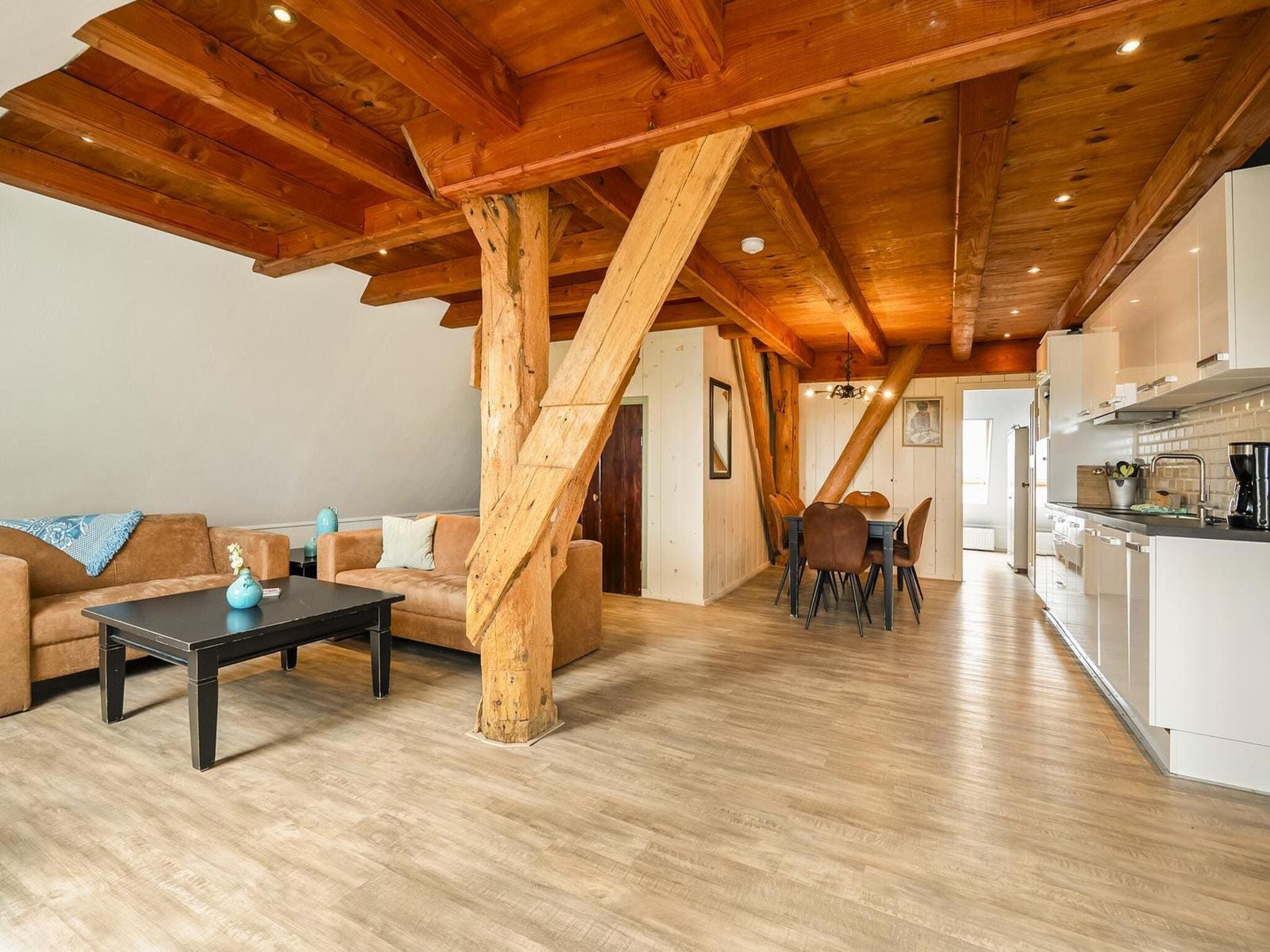 De woonkamer van Appartement Boerderij in Schagen