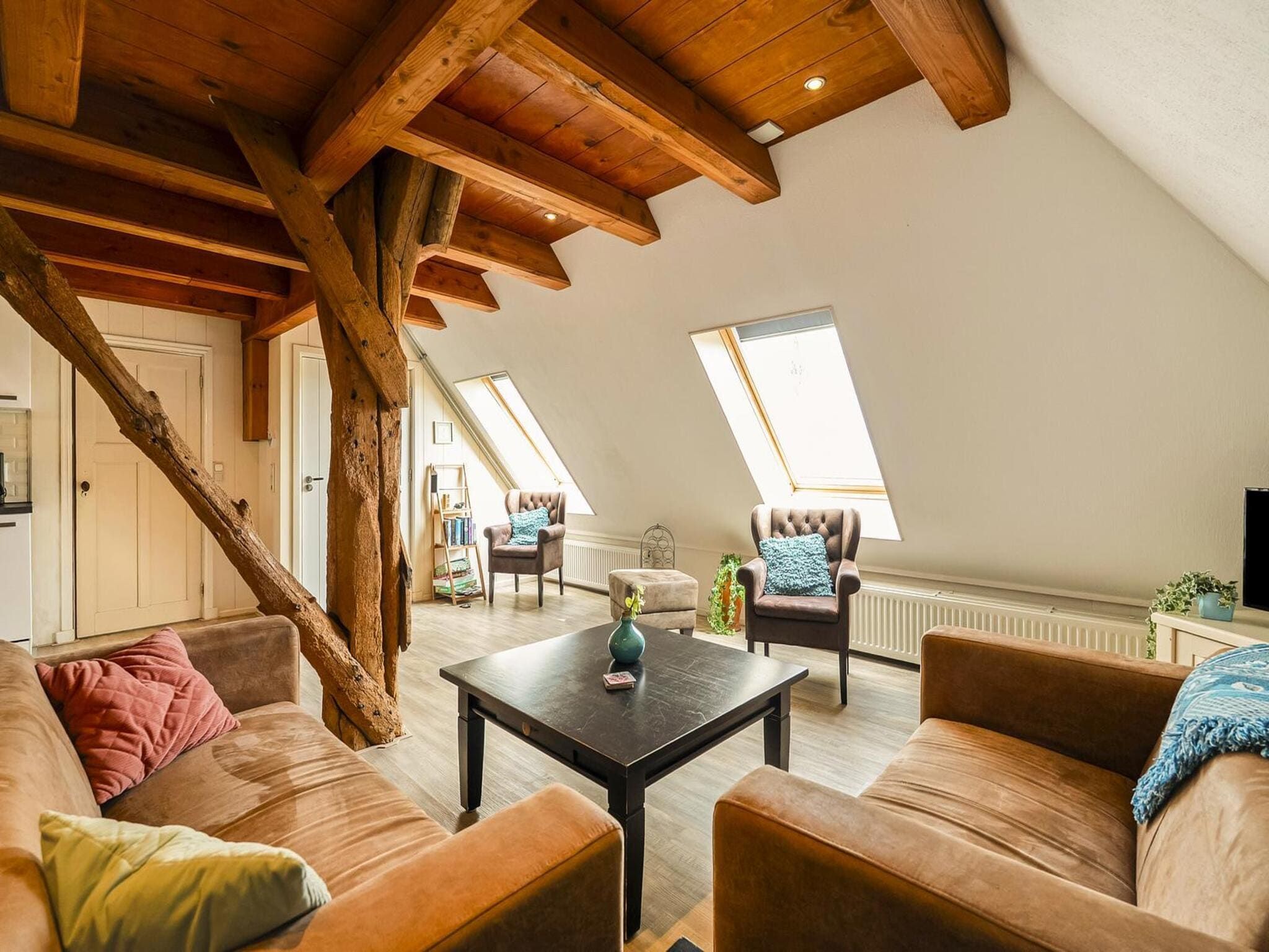 De woonkamer van Appartement Boerderij in Schagen