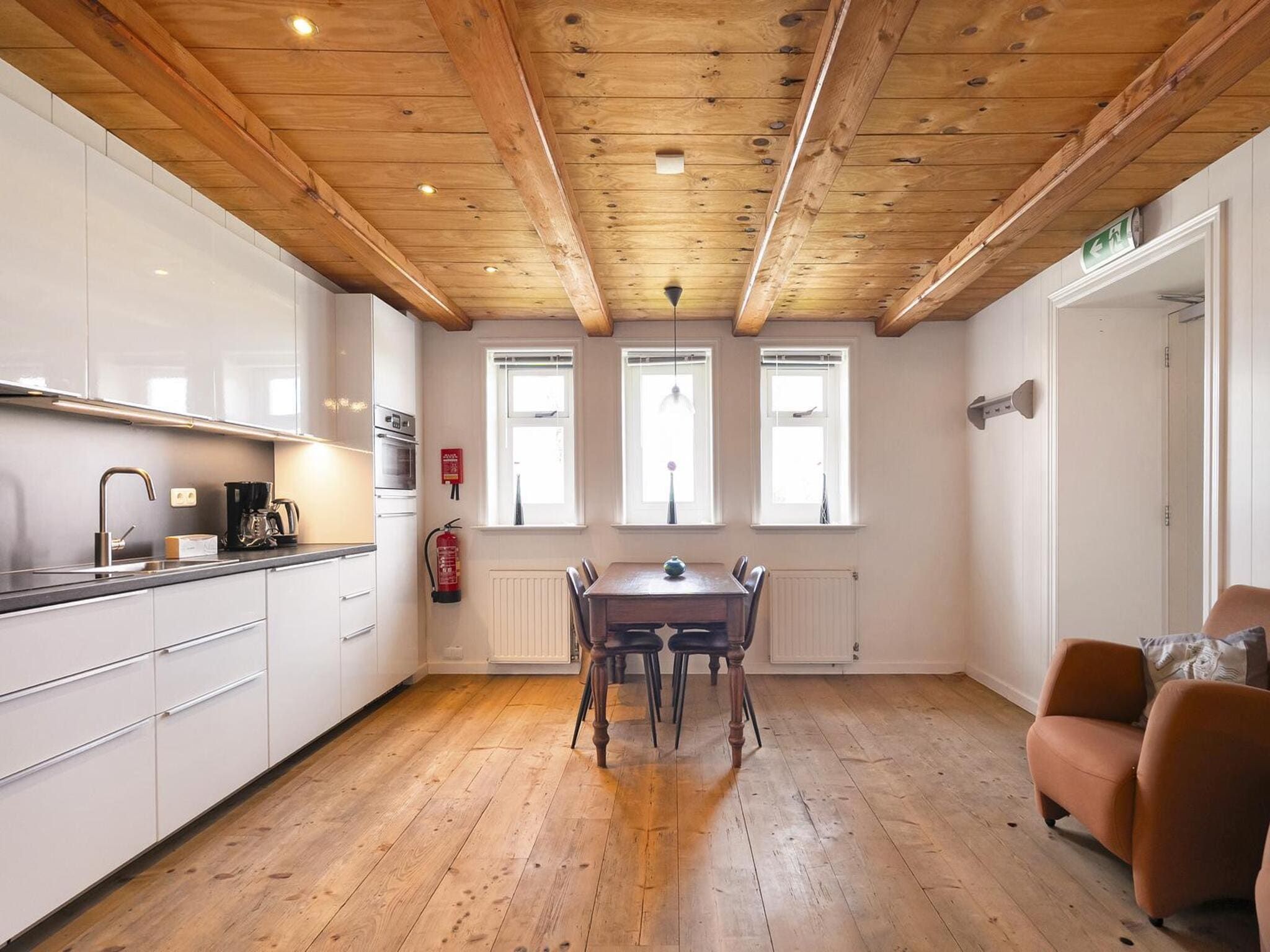 De keuken van Appartement Dijkzicht in Schagen