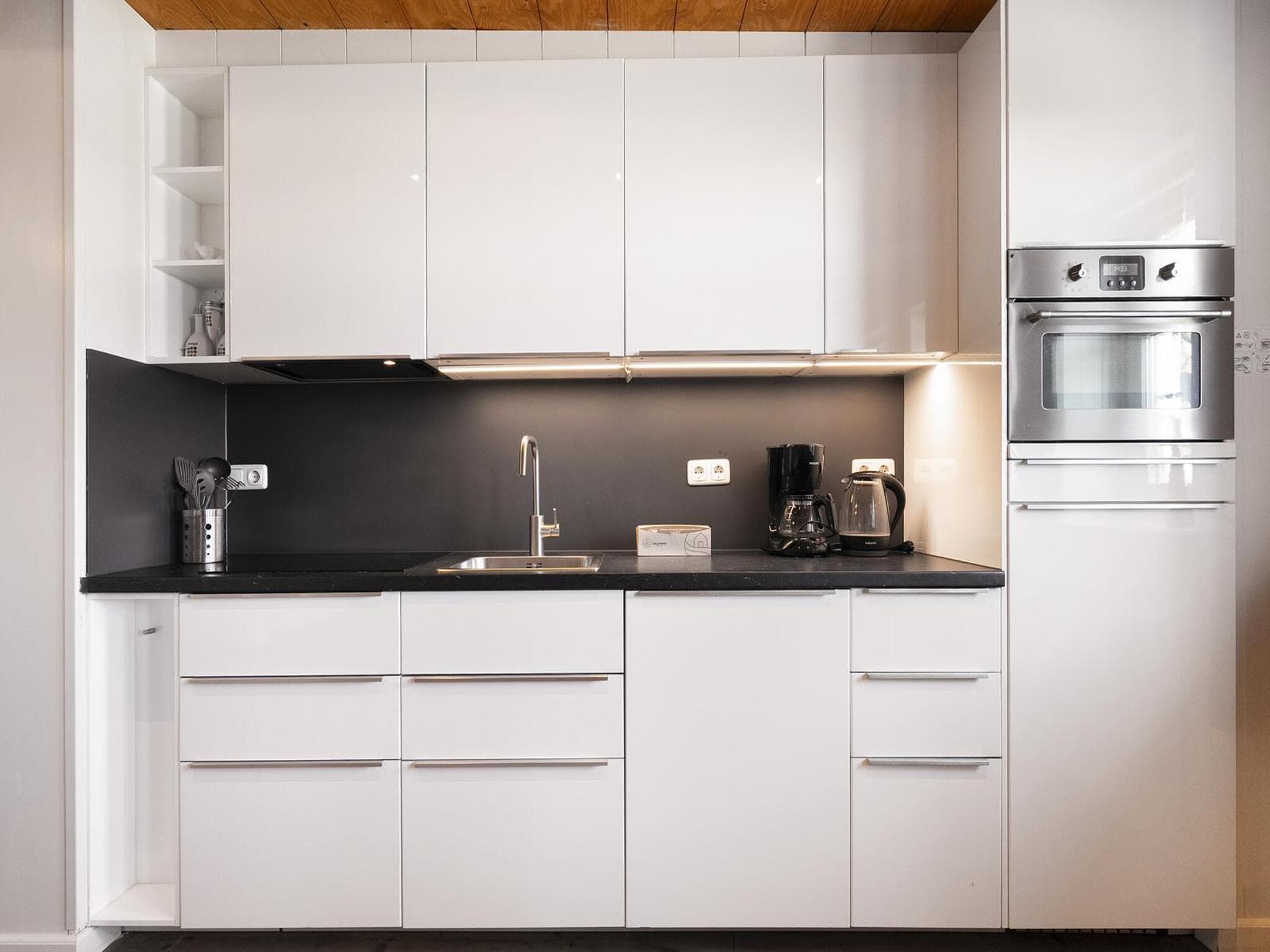 De keuken van Appartement Dijkzicht in Schagen
