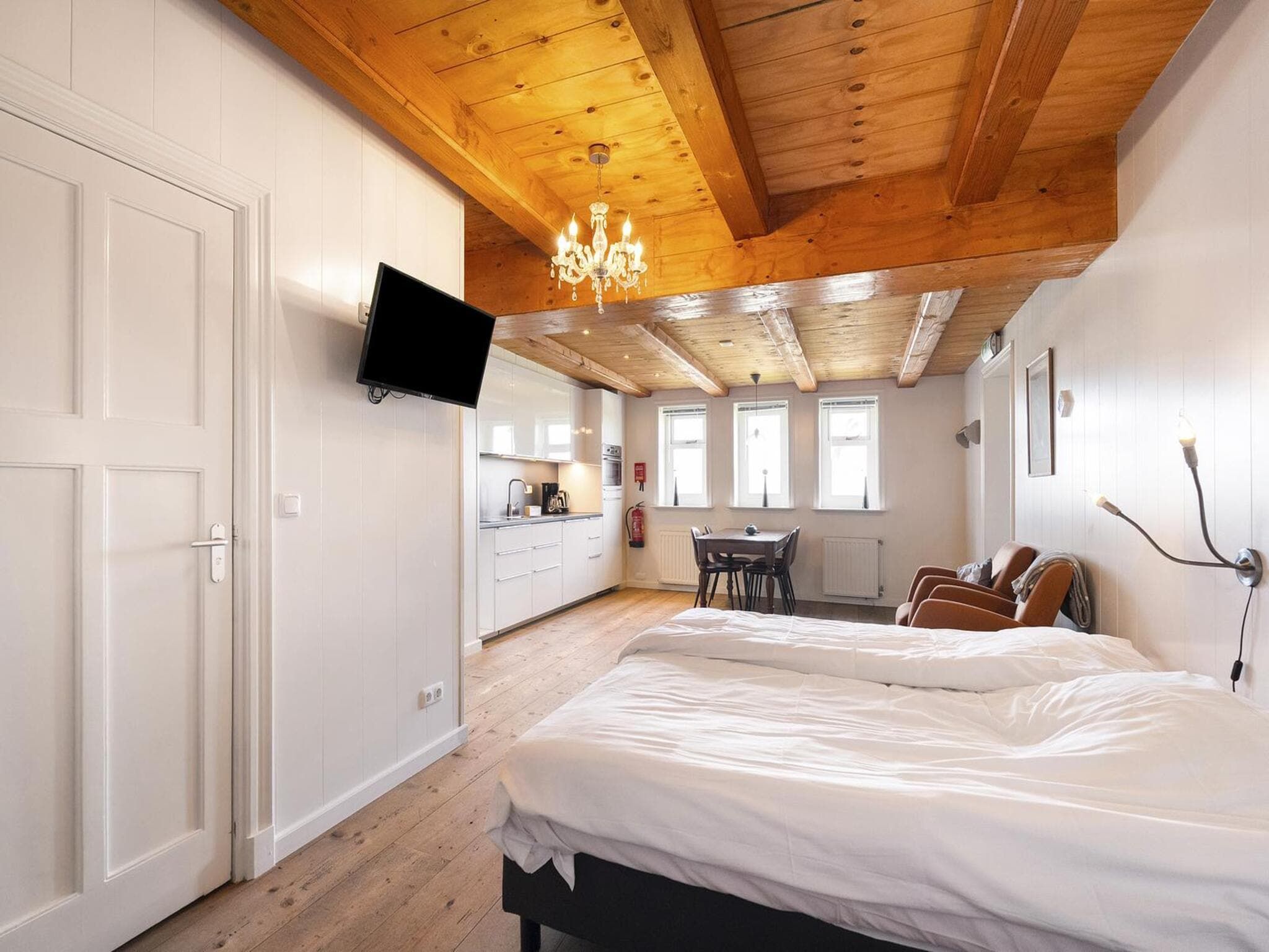 Een slaapkamer van Appartement Dijkzicht in Schagen