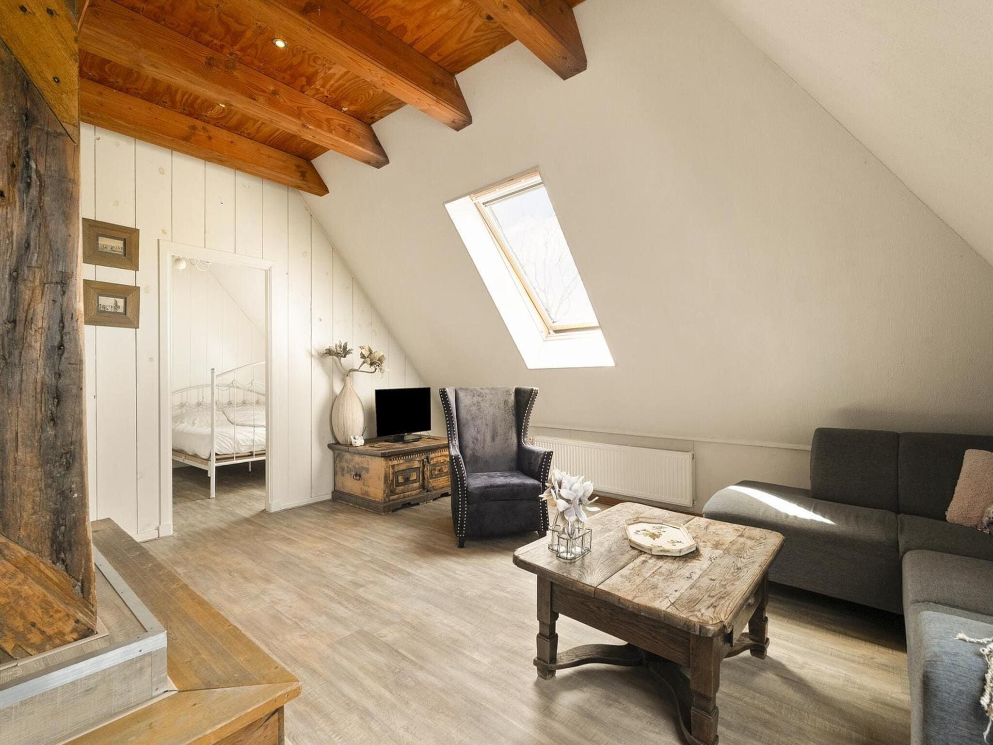 De woonkamer van Appartement Nostalgisch in Schagen