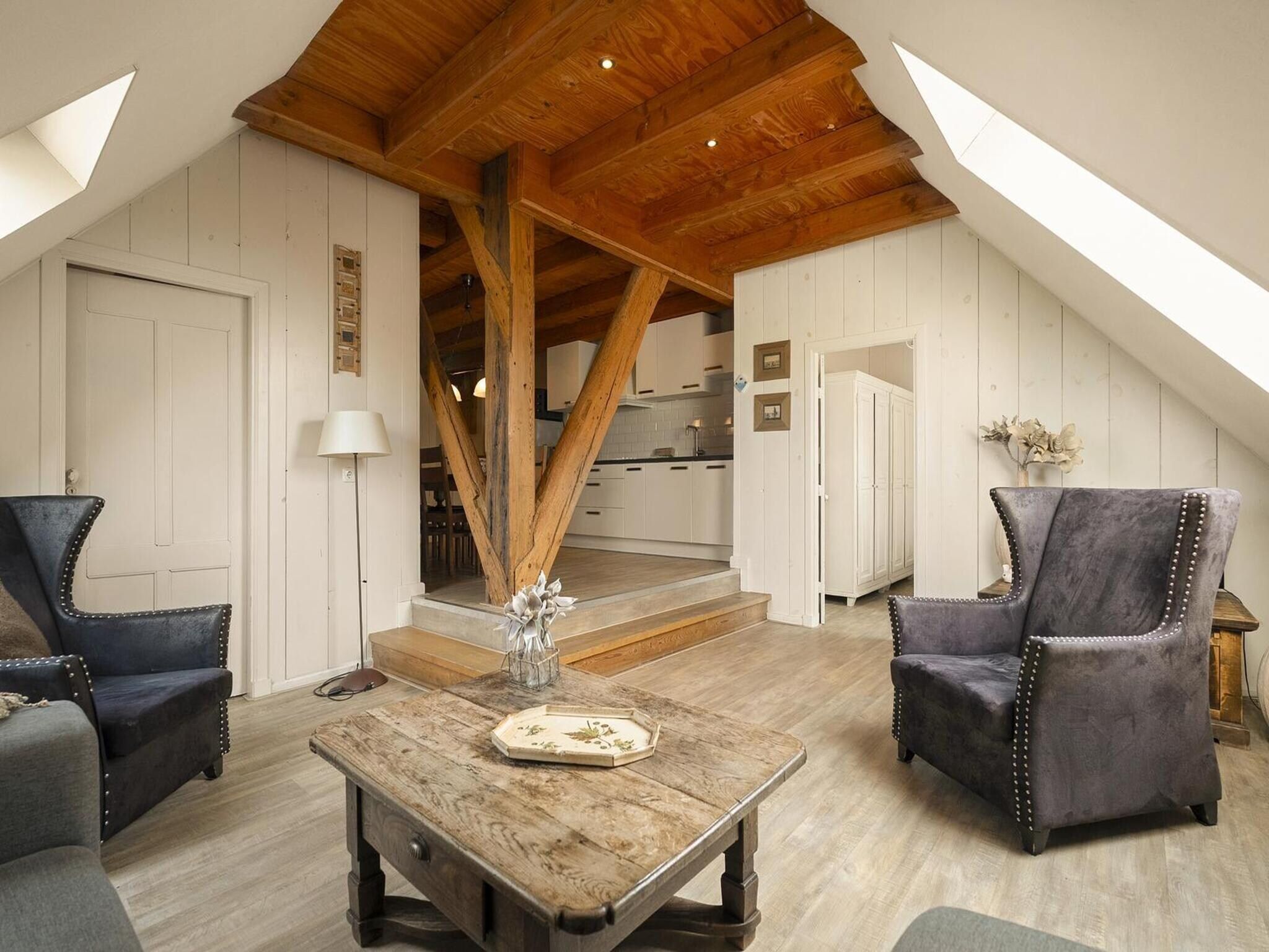 De woonkamer van Appartement Nostalgisch in Schagen