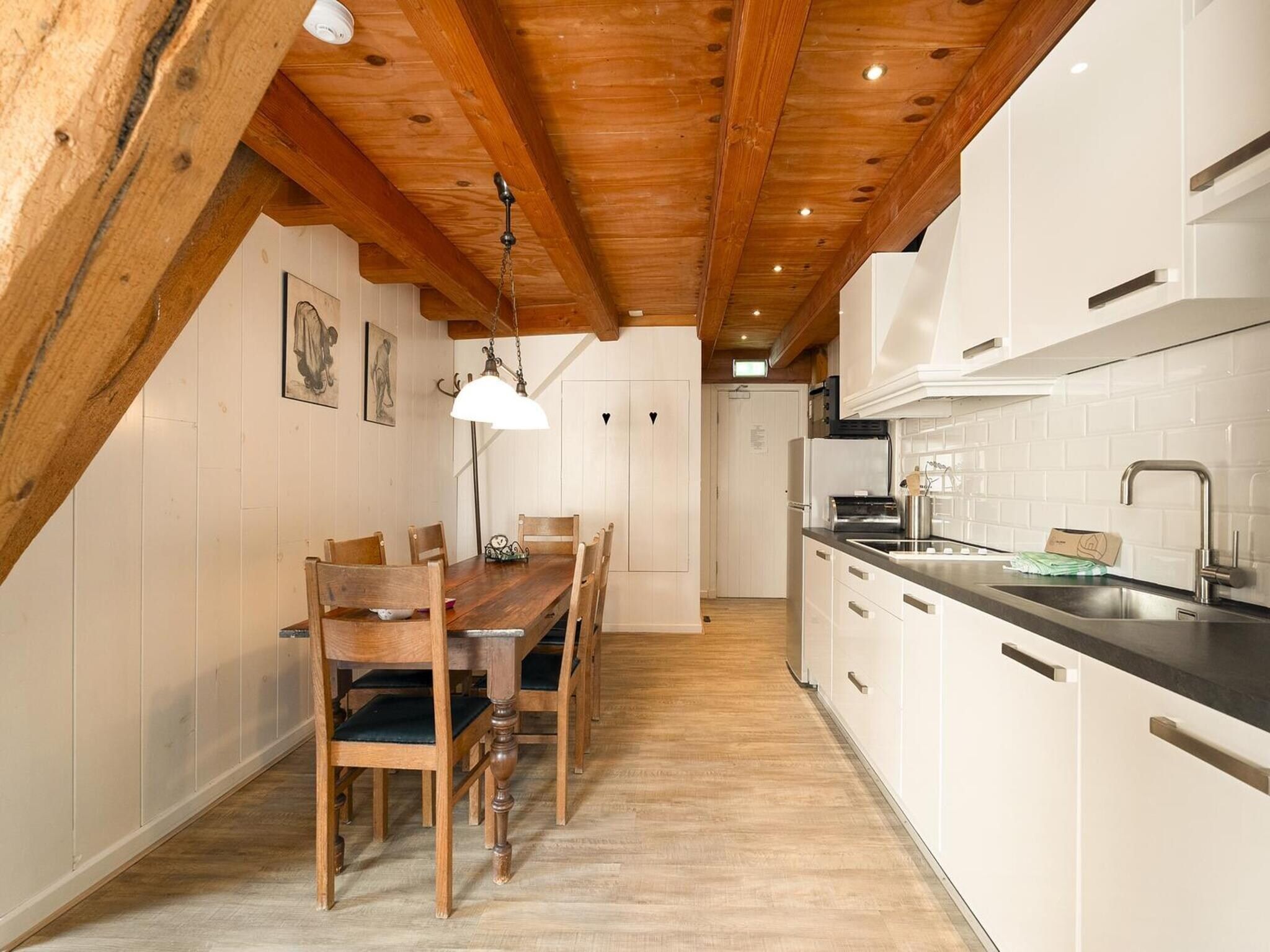 De keuken van Appartement Nostalgisch in Schagen