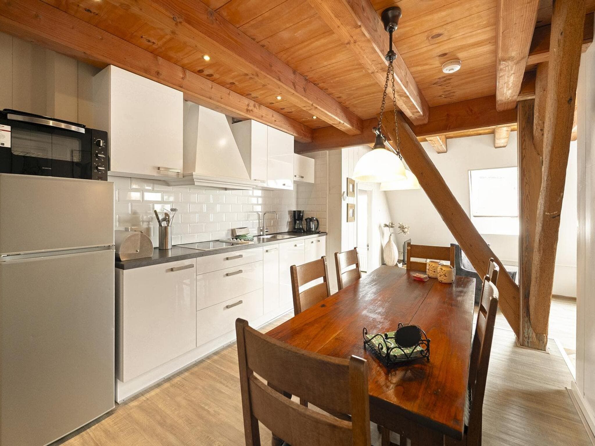 De keuken van Appartement Nostalgisch in Schagen