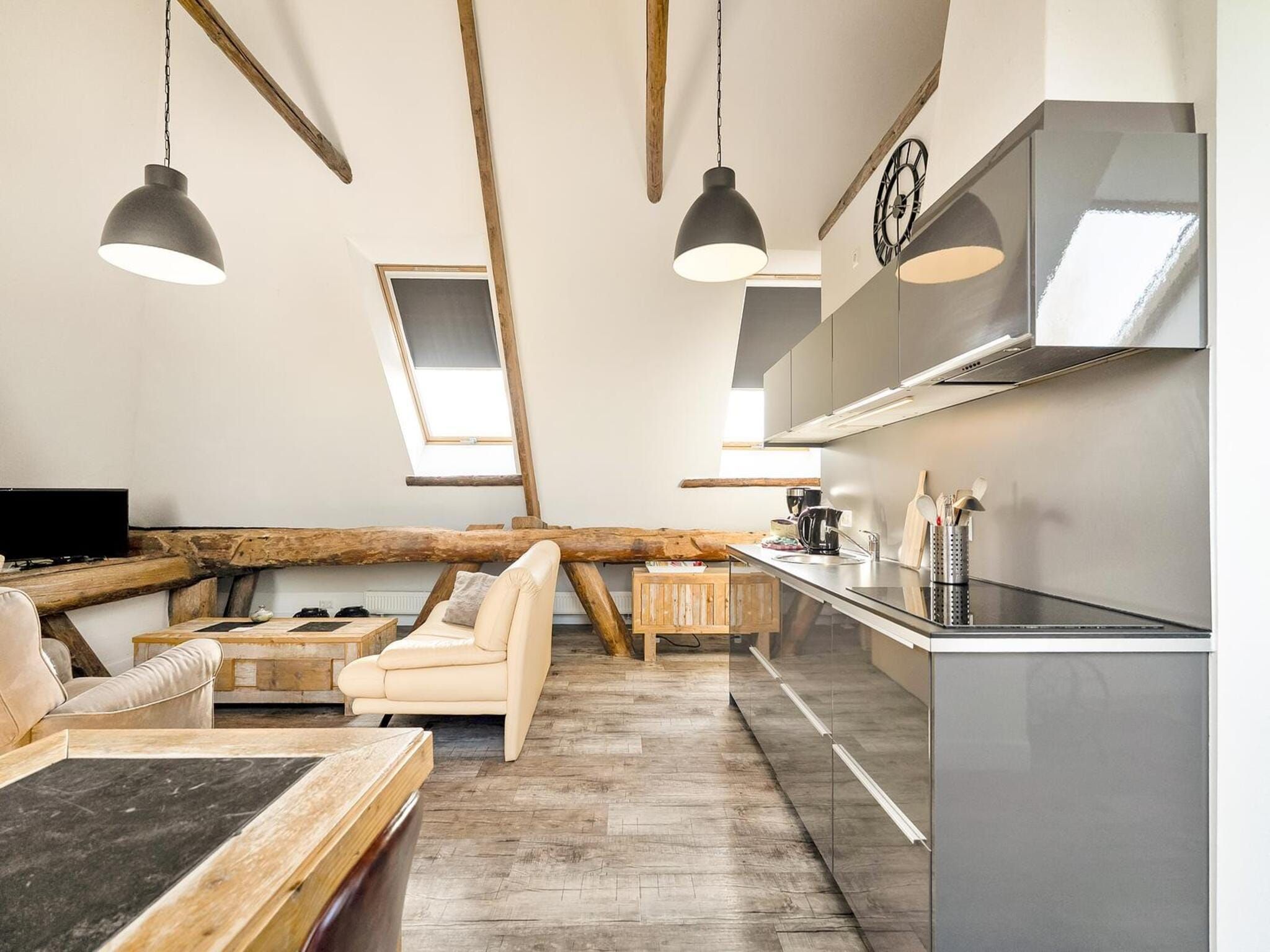 De keuken van Appartement Rustiek in Schagen