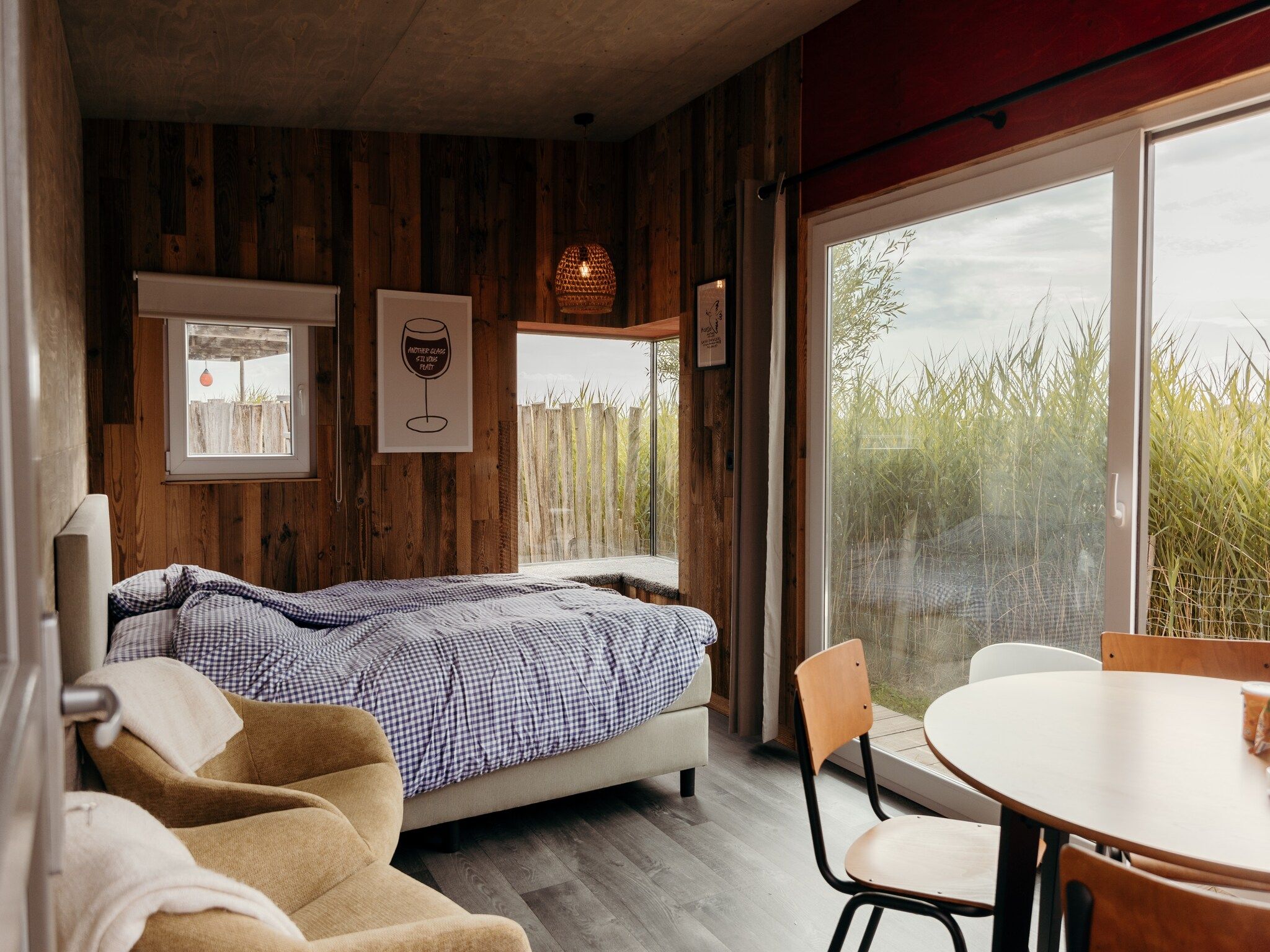 Een slaapkamer van Solglimt 4 Pers. in Callantsoog