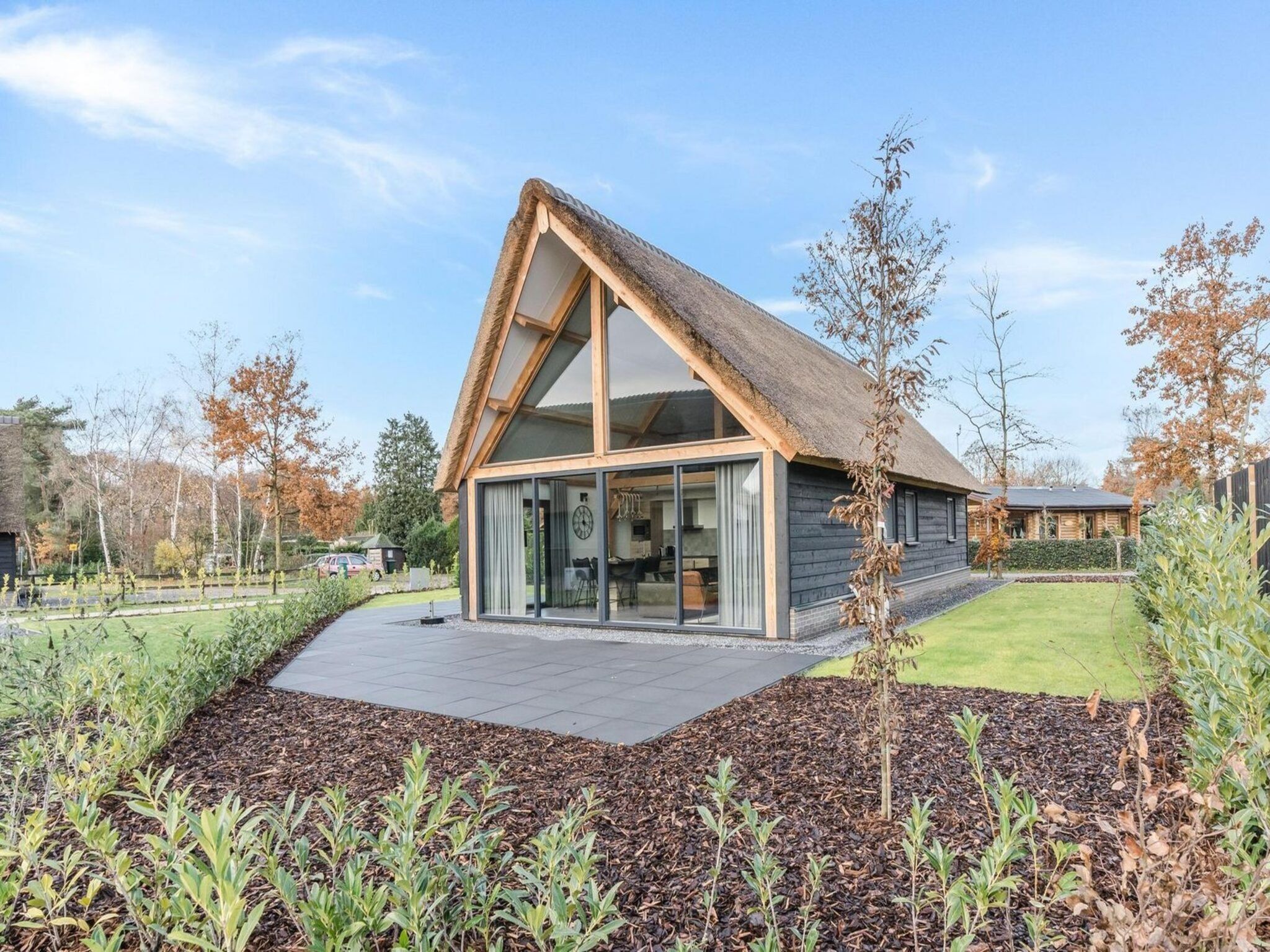 De buitenkant van Farm Lodge 677 in Baarle-nassau