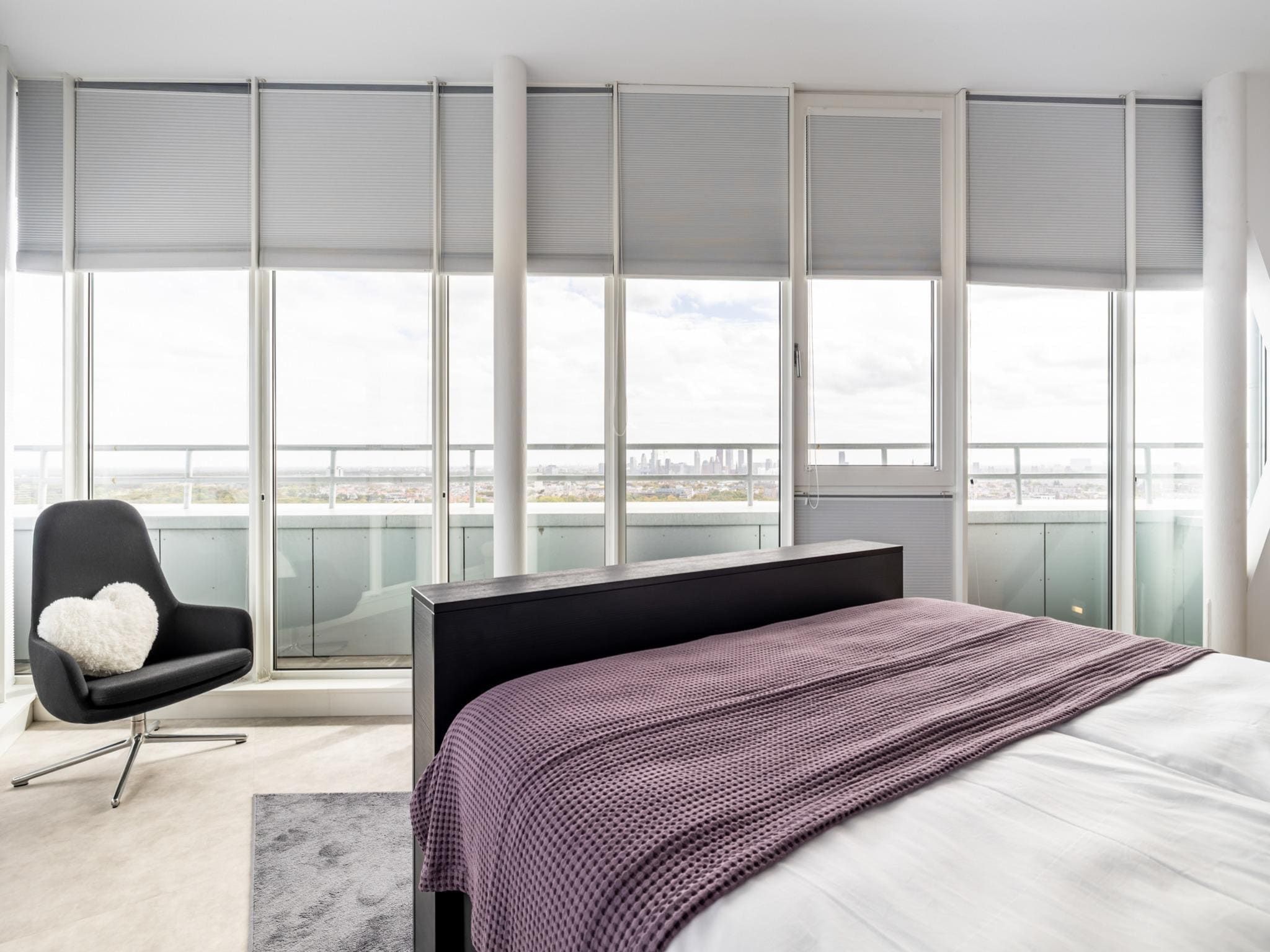 Een slaapkamer van Toren van Oud 4 in Den Haag