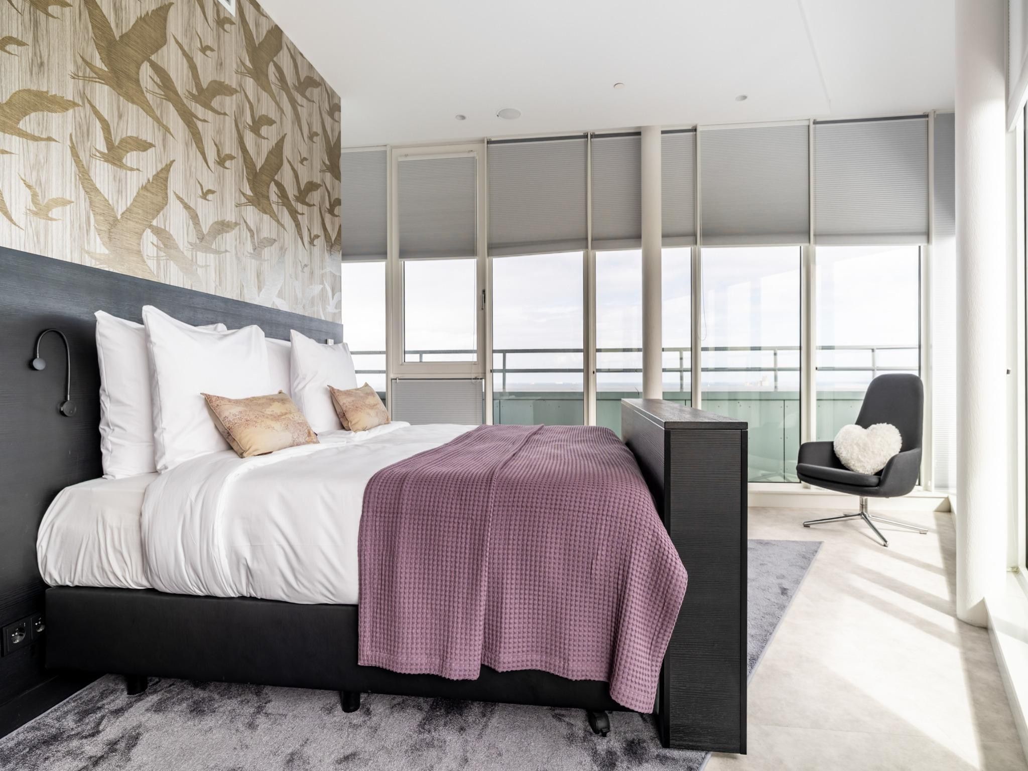 Een slaapkamer van Toren van Oud 4 in Den Haag