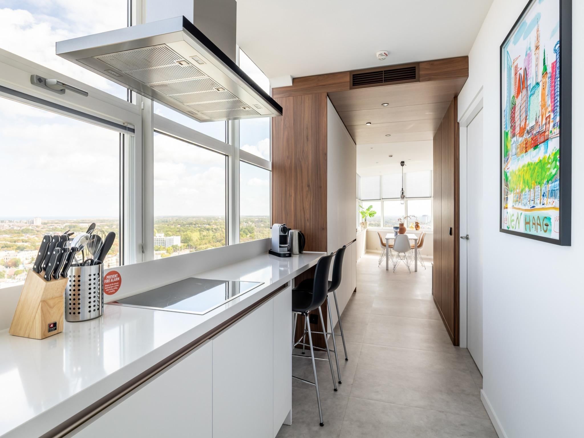 De keuken van Toren van Oud 4 in Den Haag