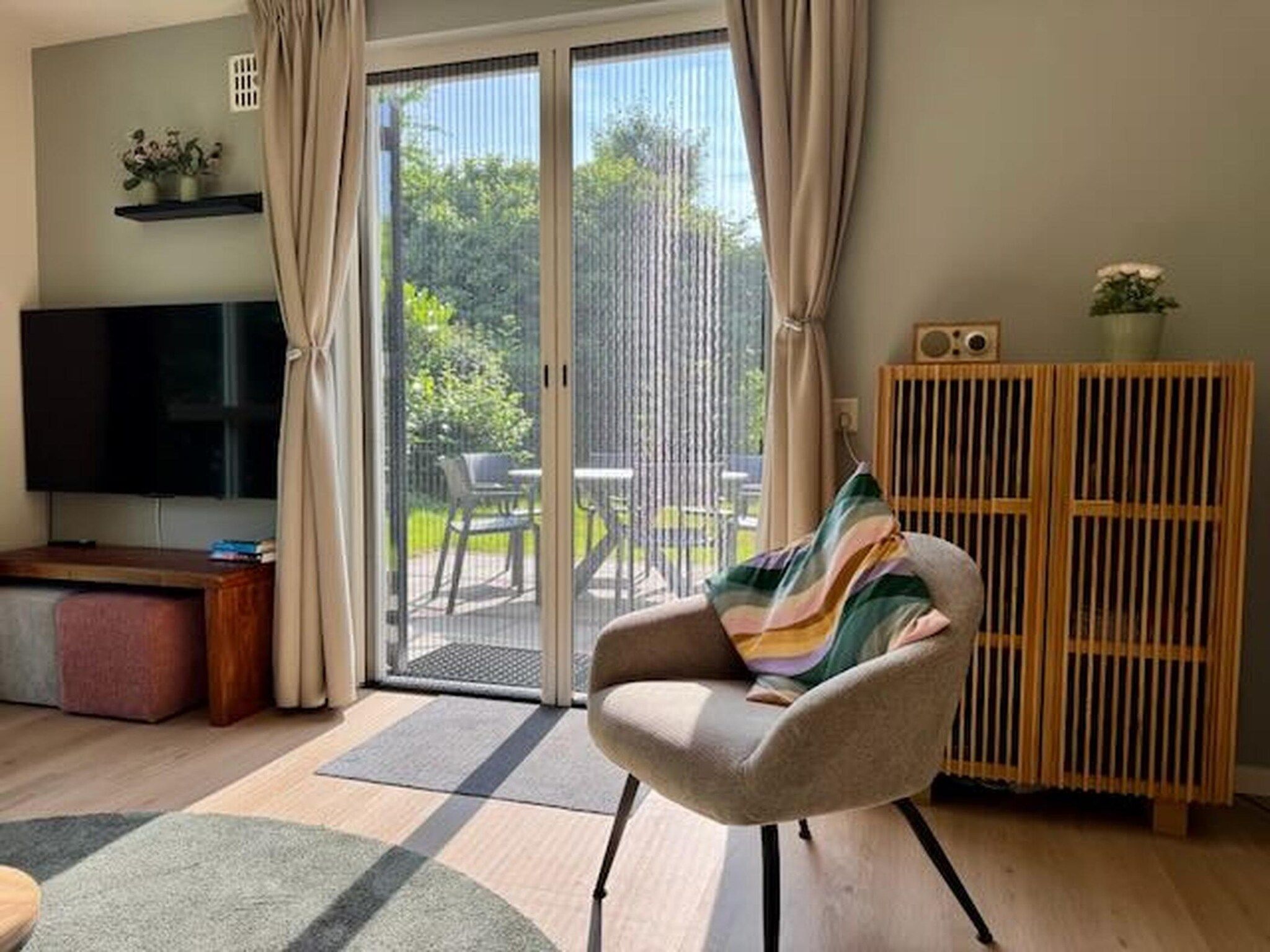 De woonkamer van 6 - Persons Forest VIP Bungalow (copy) in Ewijk