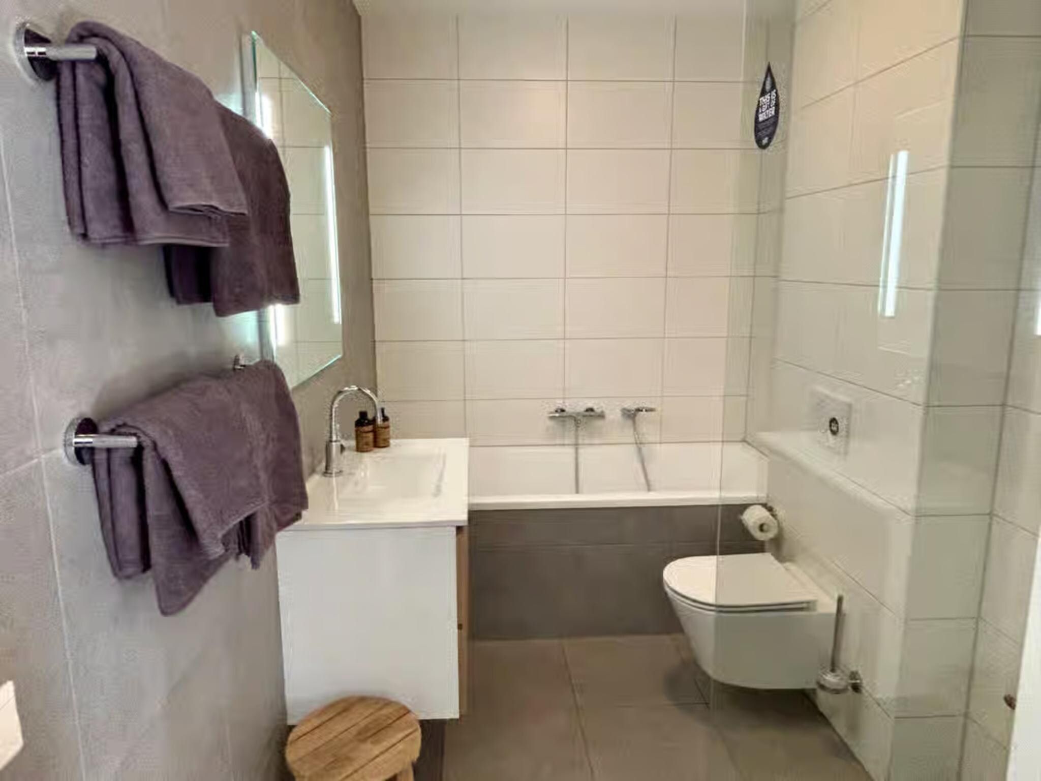 De badkamer van Plein 40 Lodge 5 in Zoutelande