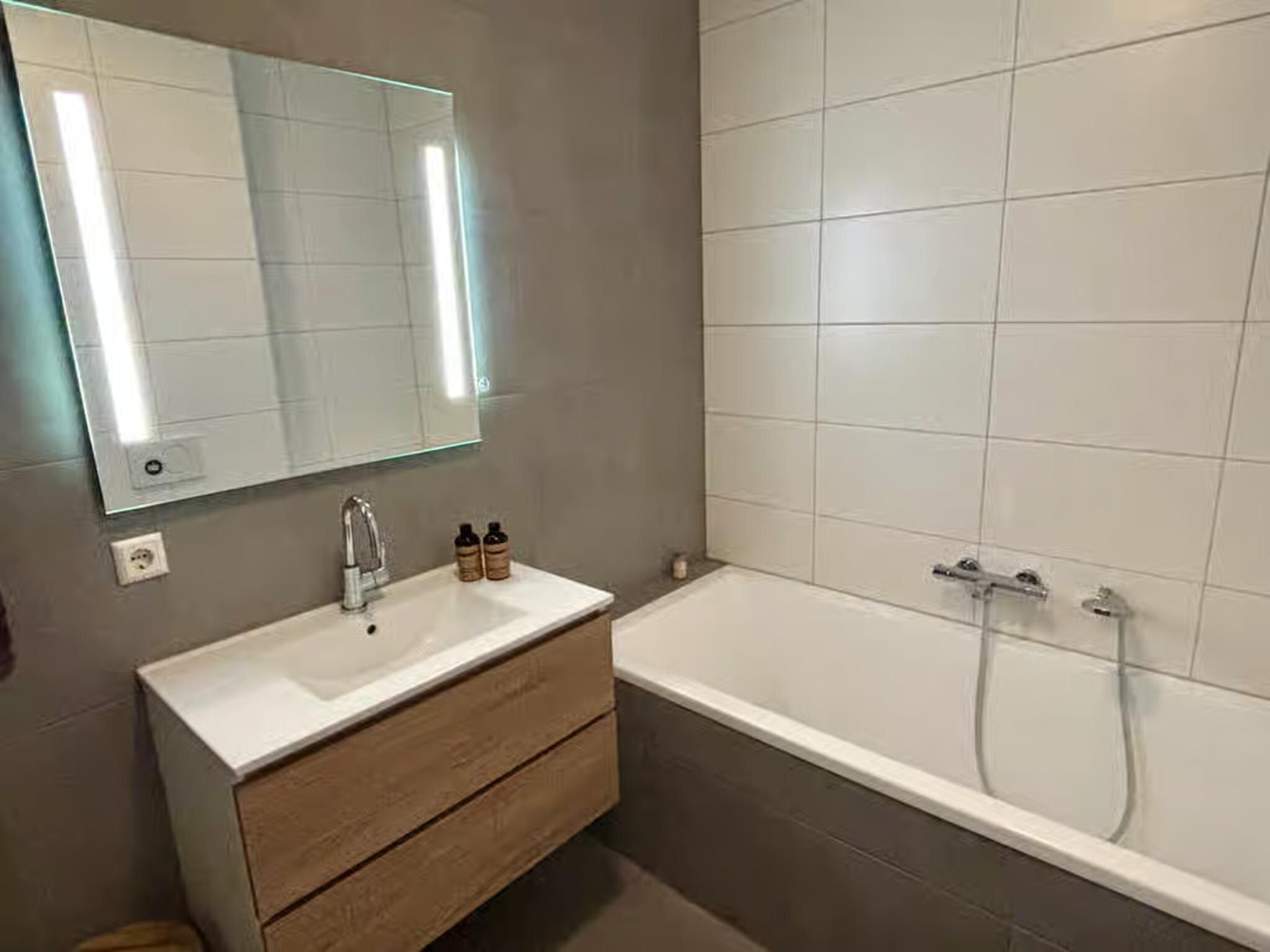 De badkamer van Plein 40 Lodge 5 in Zoutelande