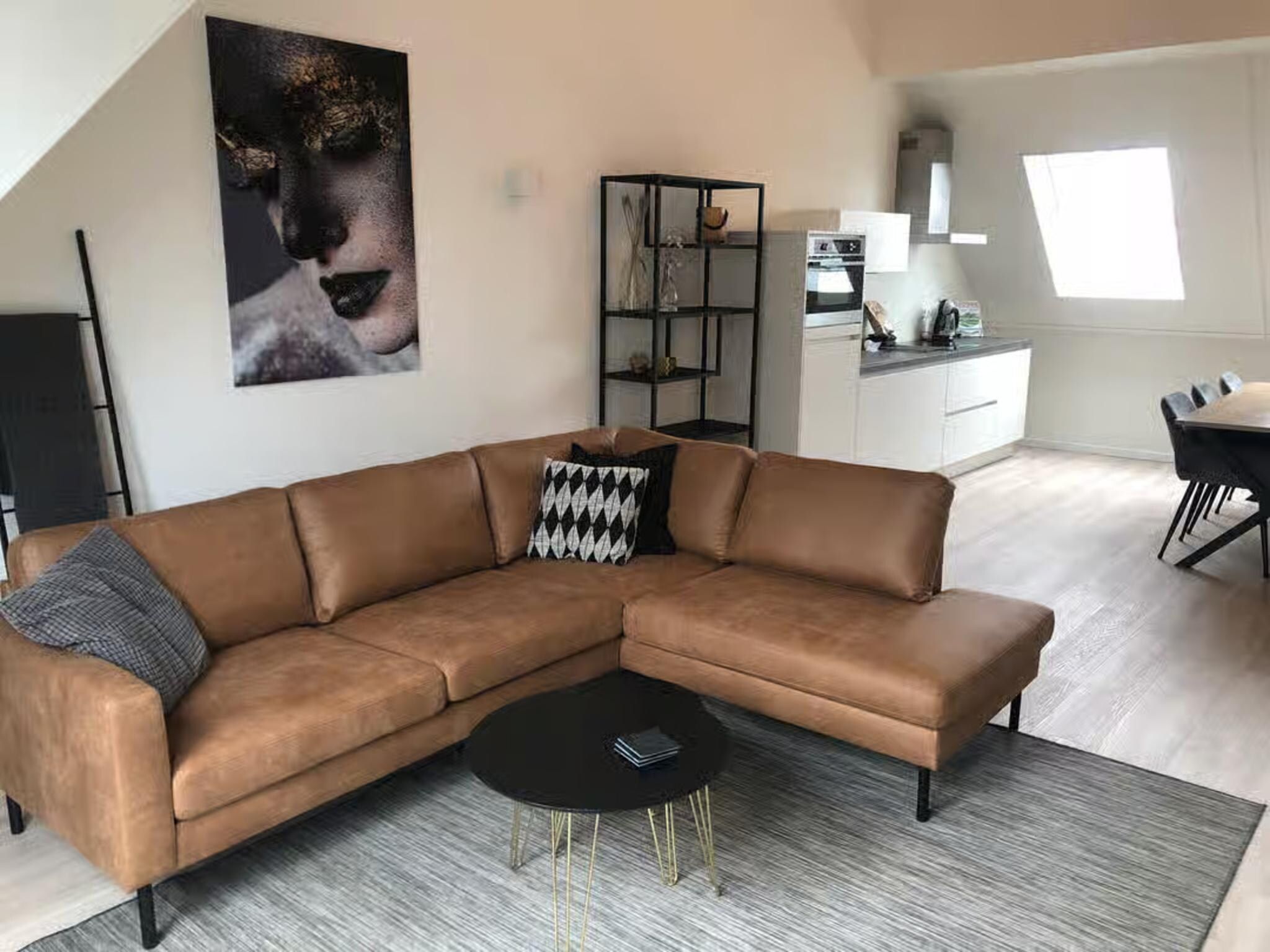 De woonkamer van Plein 40 Lodge 5 in Zoutelande