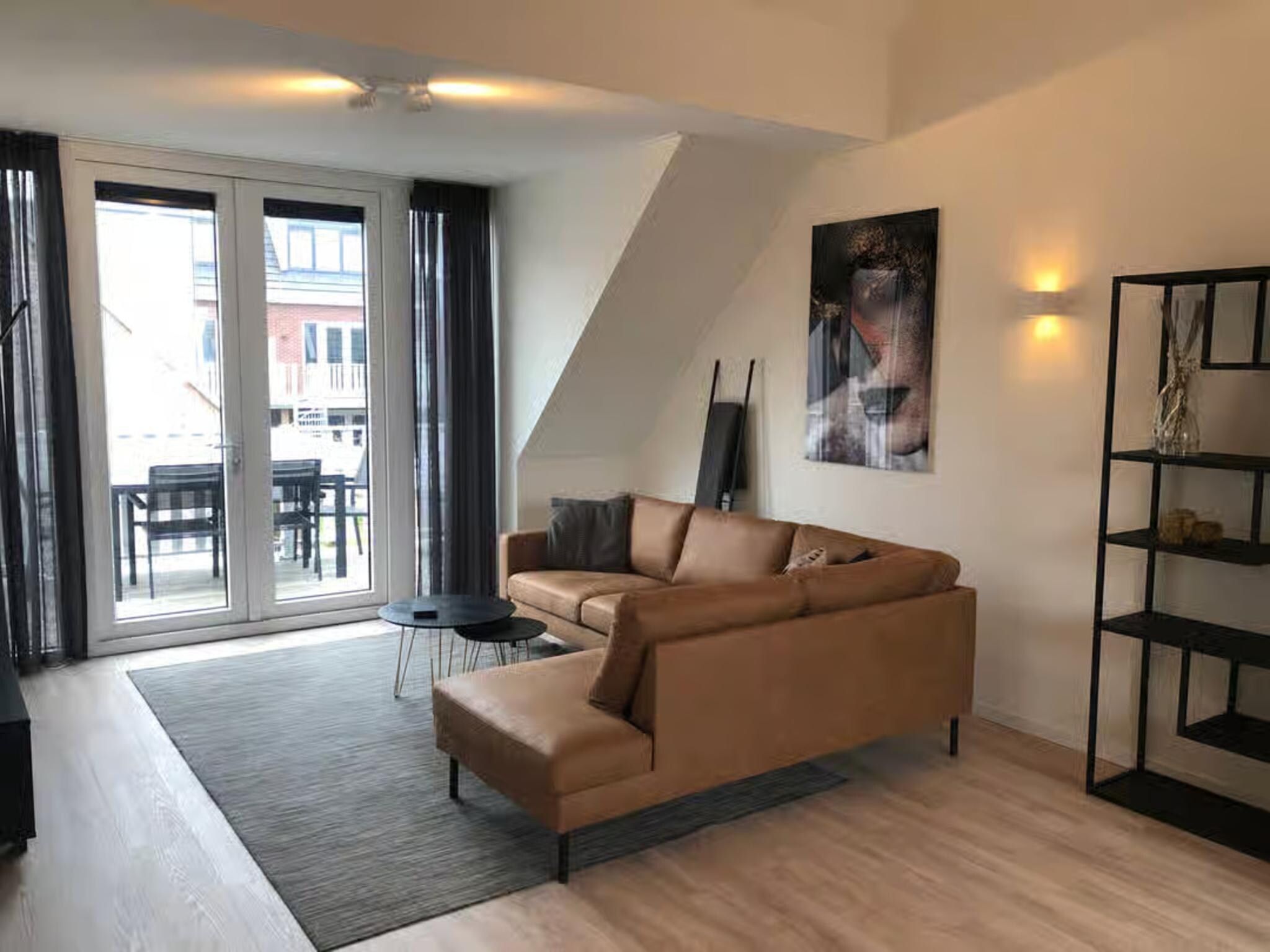 De woonkamer van Plein 40 Lodge 5 in Zoutelande
