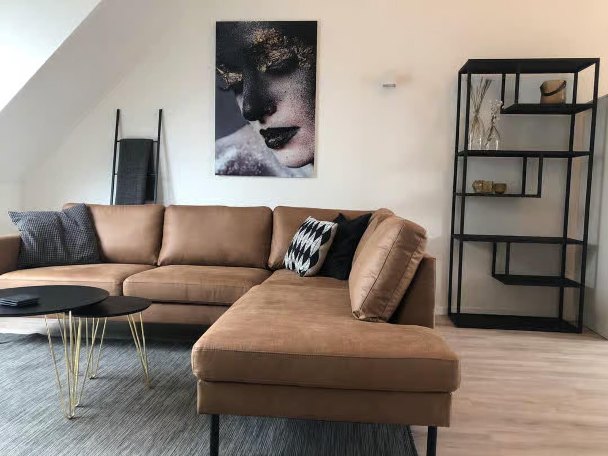 De woonkamer van Plein 40 Lodge 5 in Zoutelande