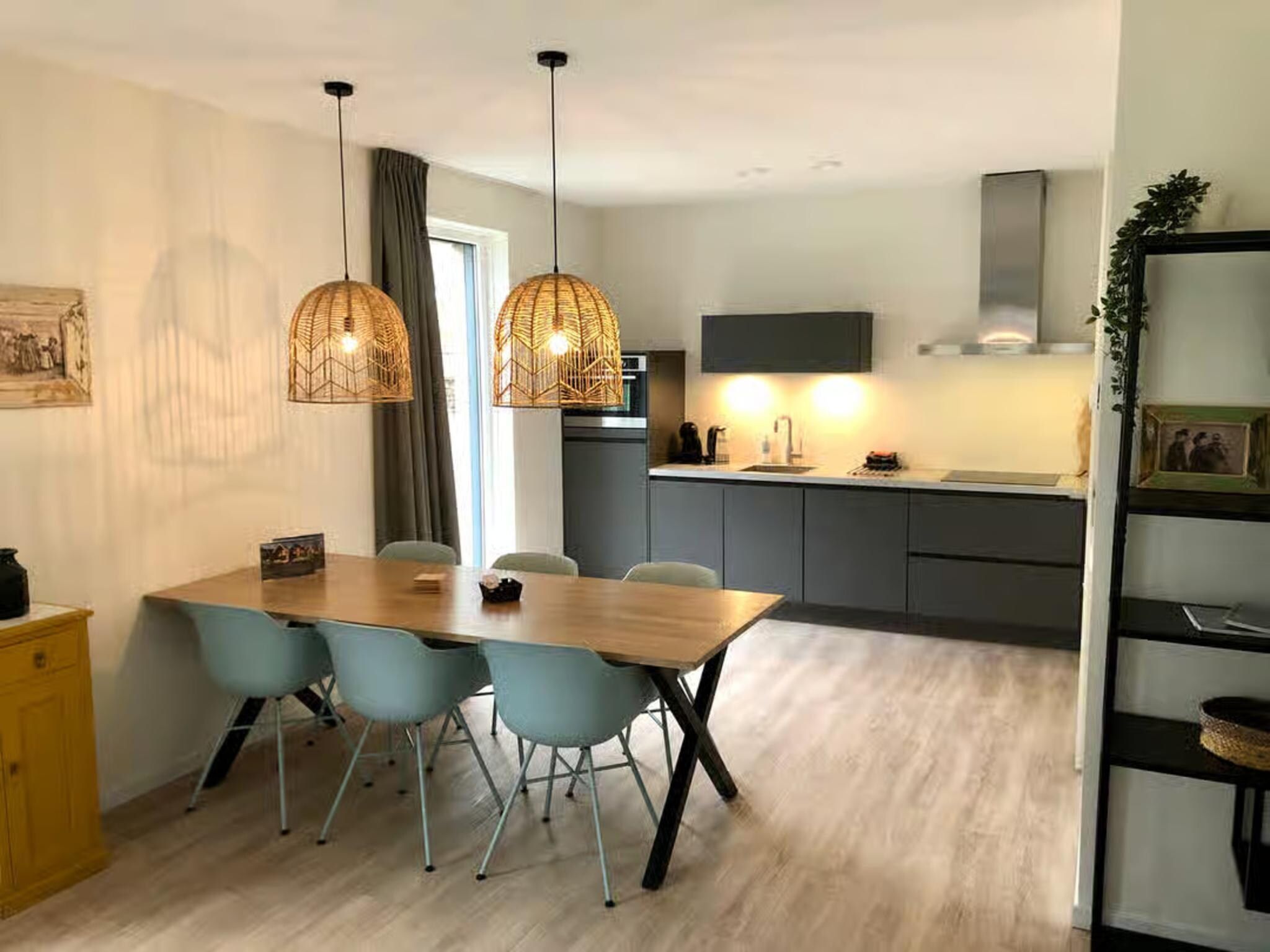 De keuken van Plein 40 Lodge 6 in Zoutelande