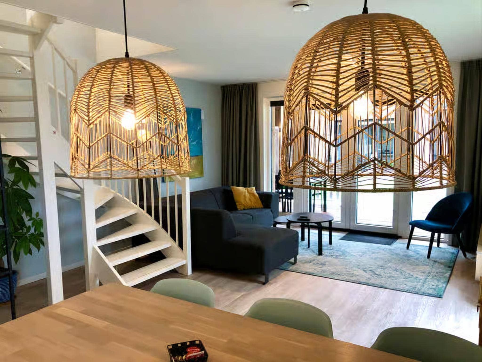 De woonkamer van Plein 40 Lodge 6 in Zoutelande