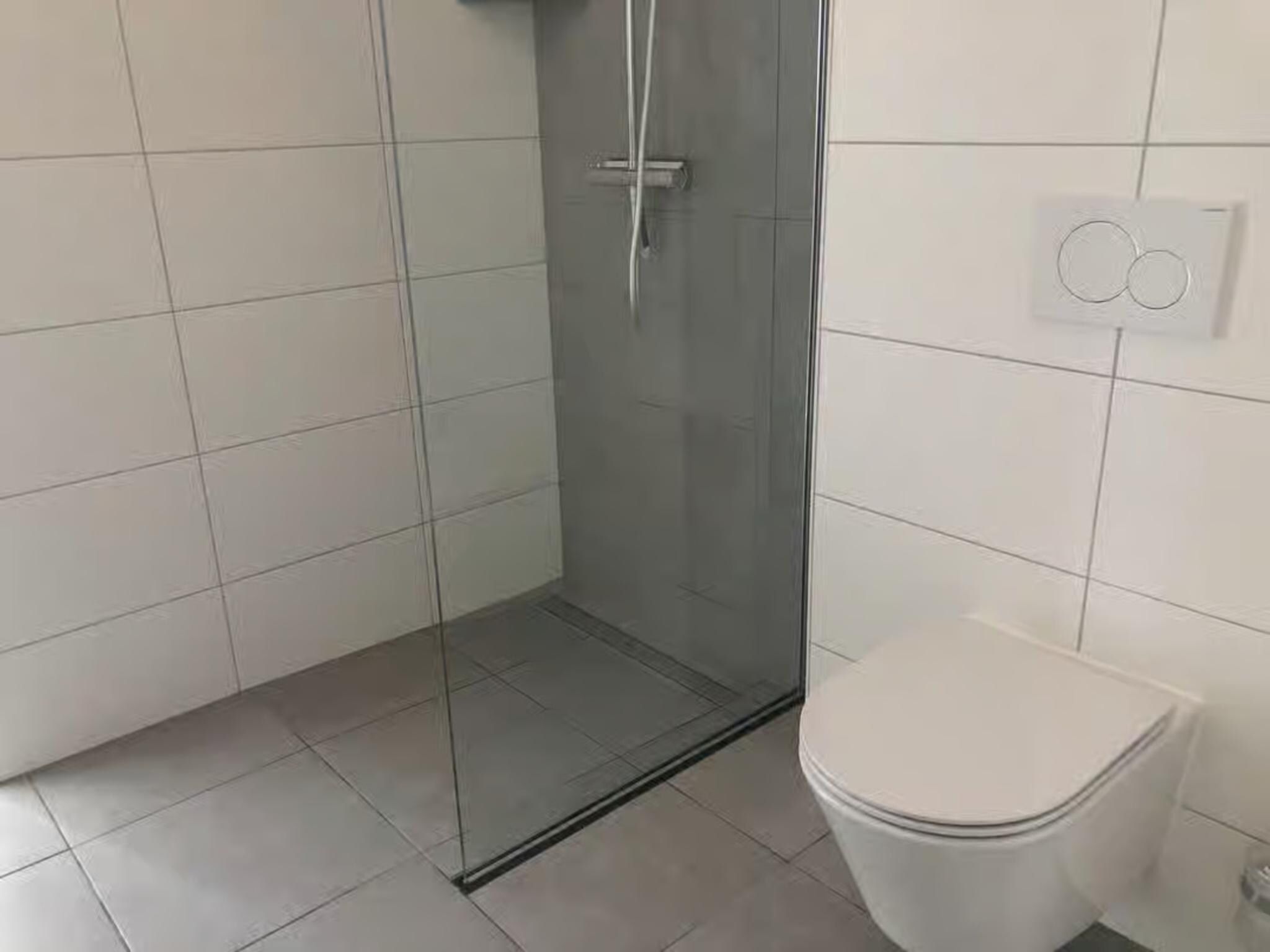 De badkamer van Plein 40 Lodge 8 in Zoutelande