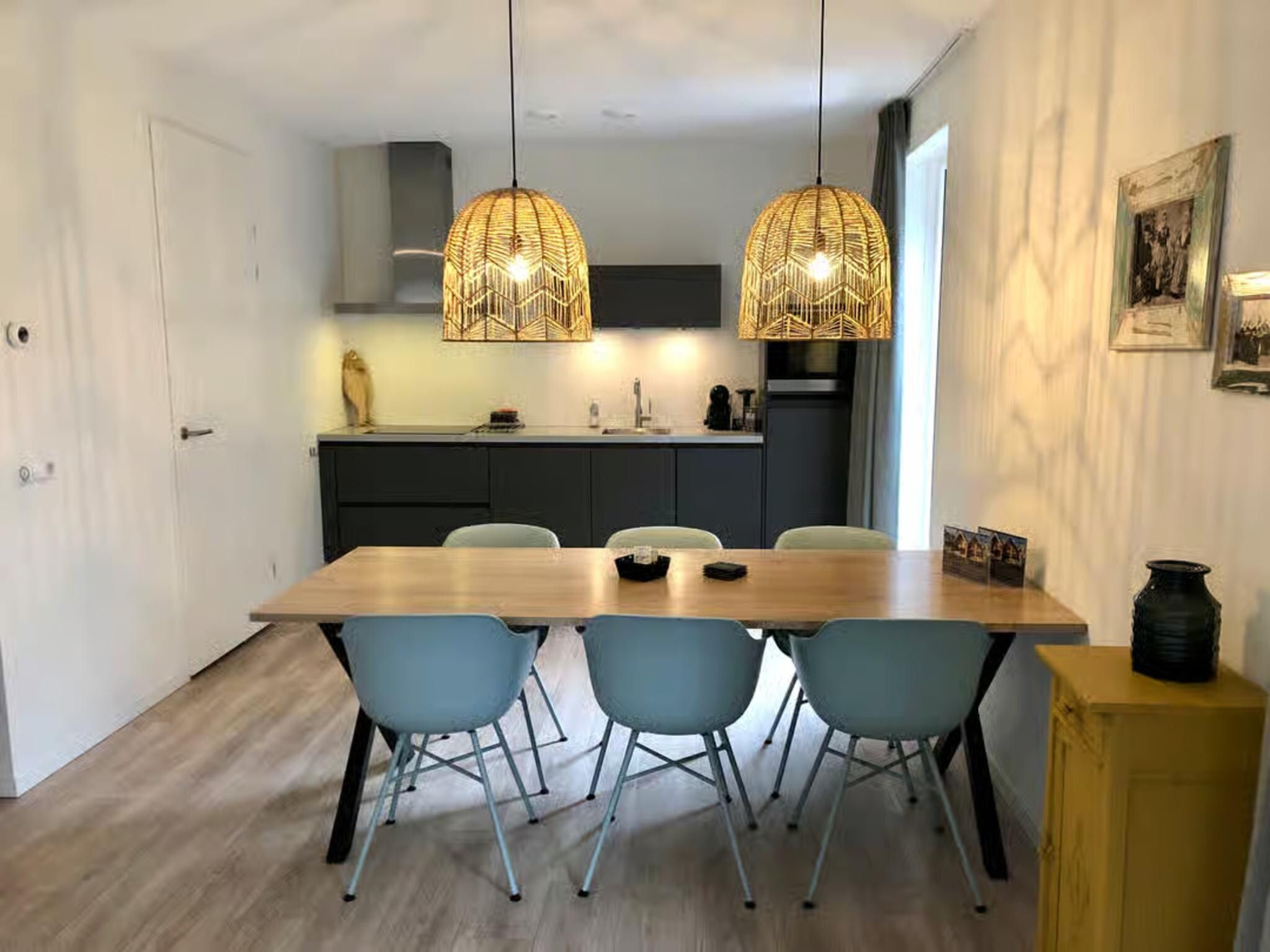De keuken van Plein 40 Lodge 8 in Zoutelande