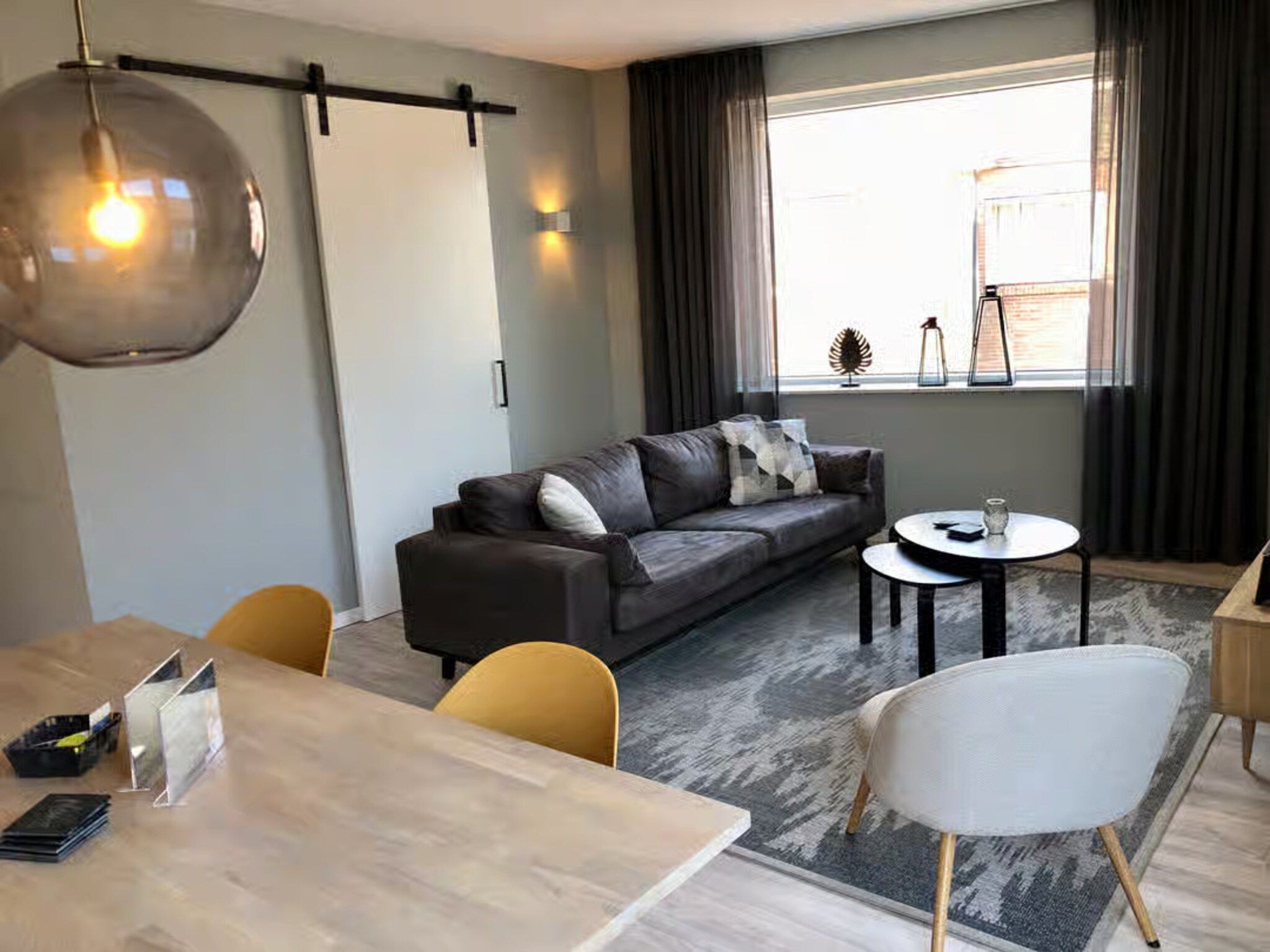 De woonkamer van Plein 40 Lodge 20 in Zoutelande