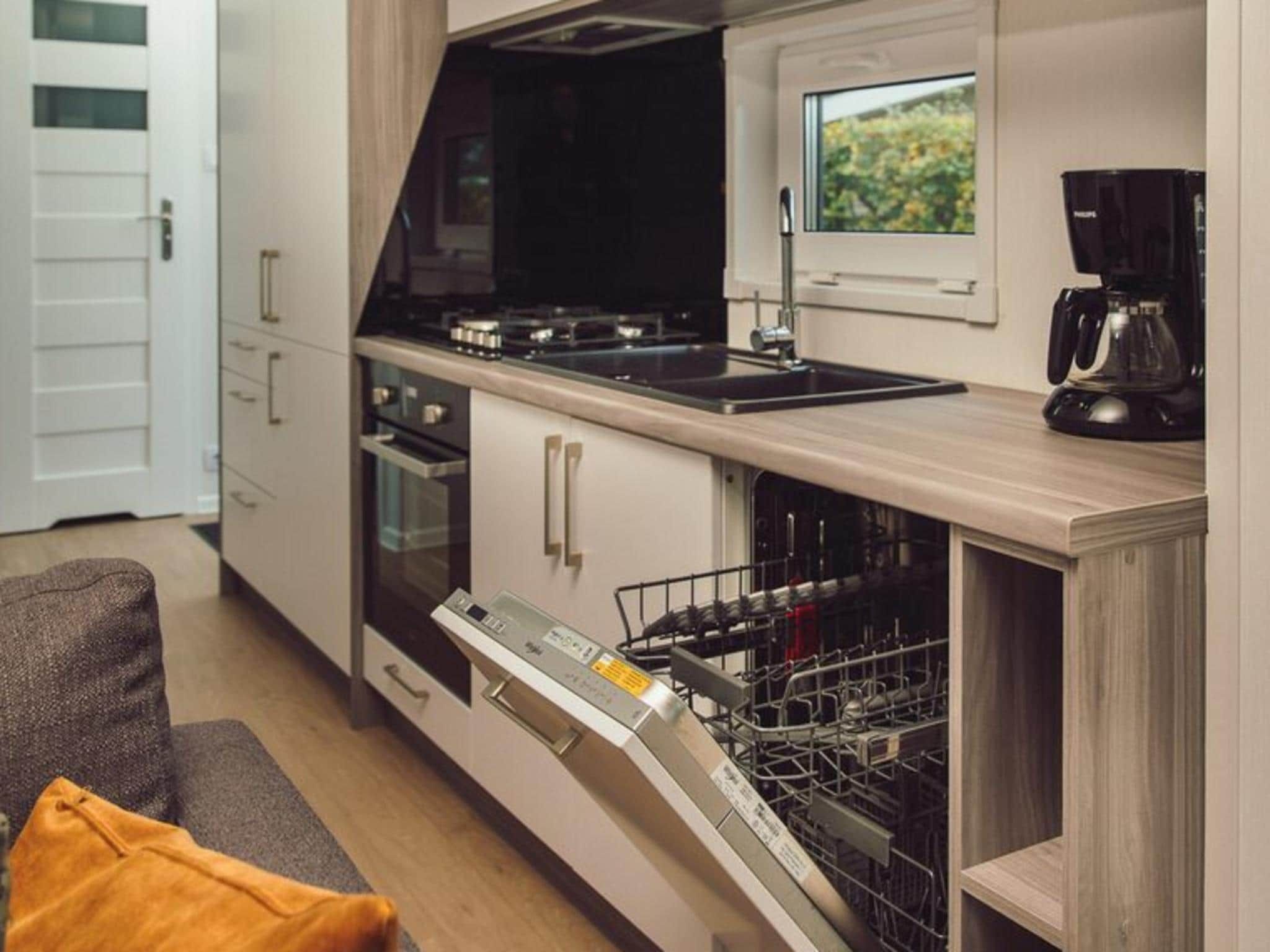 De keuken van Tiny Cabin with Hottub I 4 people in Rijssen