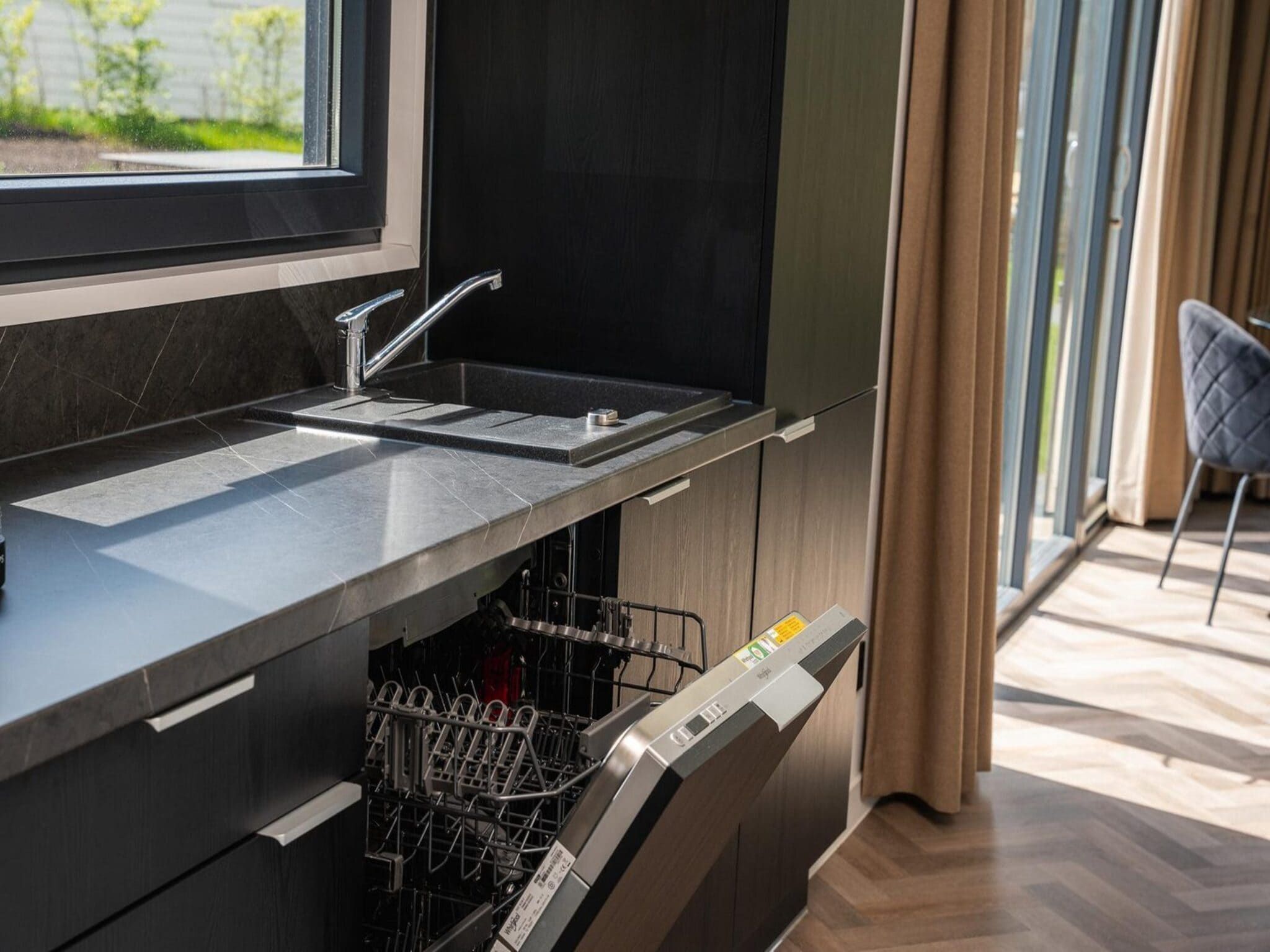 De keuken van Oak Lodge I 4 people in Rijssen