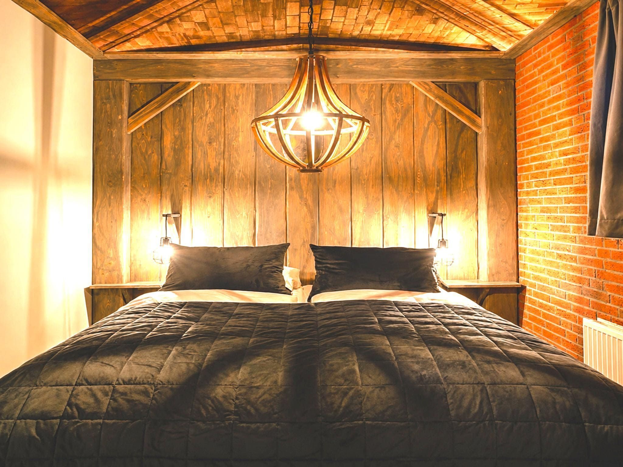 Een slaapkamer van Baby & children's bungalow 'Knights & Princesses' with sauna & bubble bath I sleep 5 in Zuna