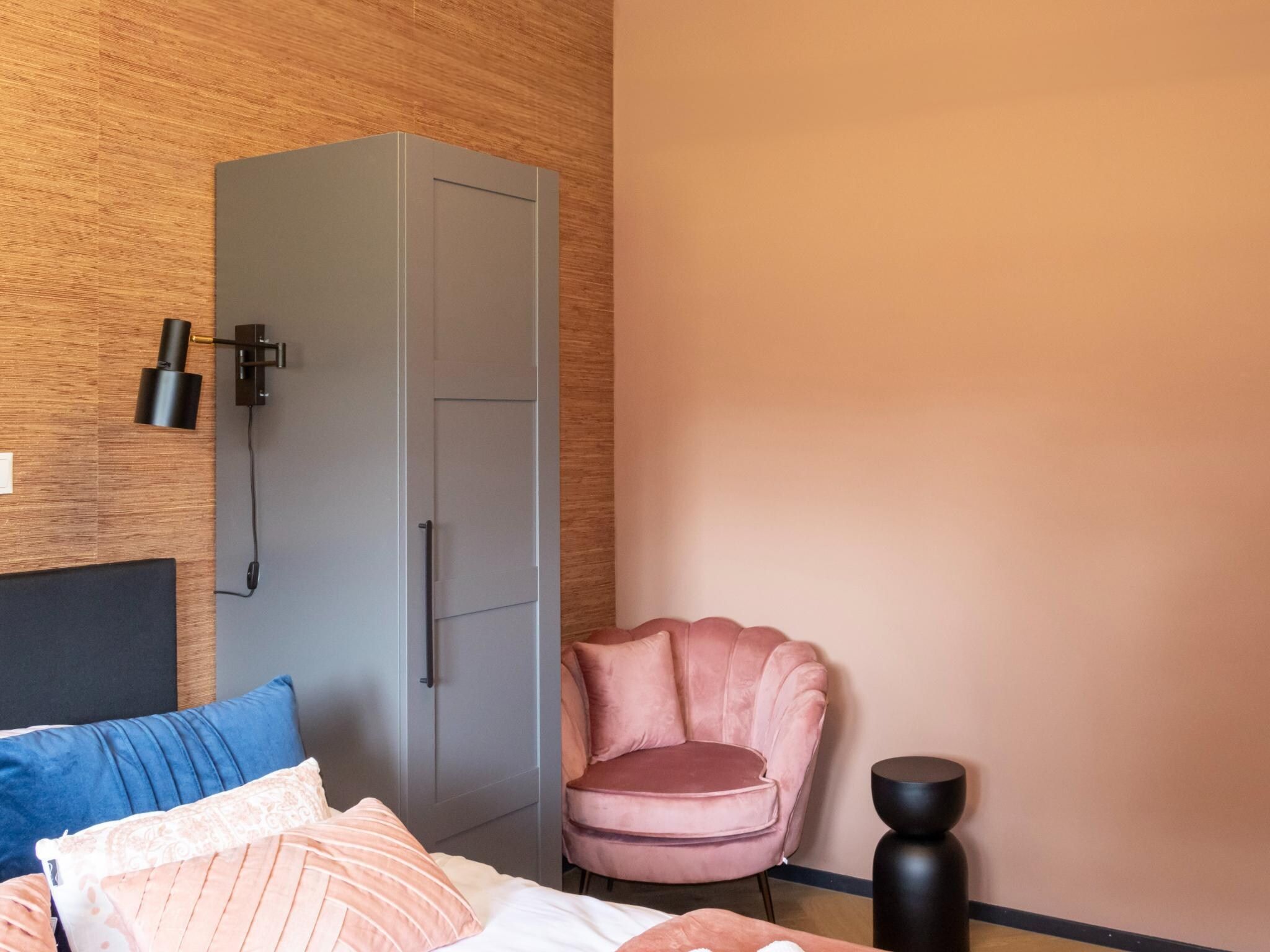 Een slaapkamer van Eindeloos Uitzicht in Kiel-Windeweer