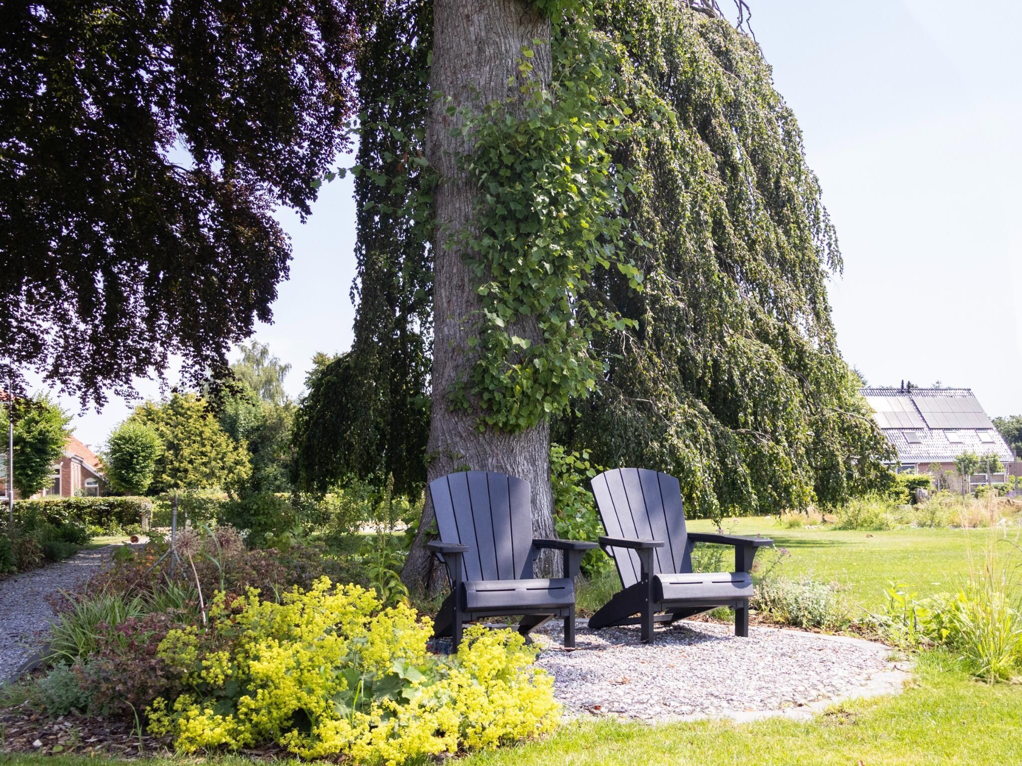 De tuin van Eindeloos Uitzicht in Kiel-Windeweer
