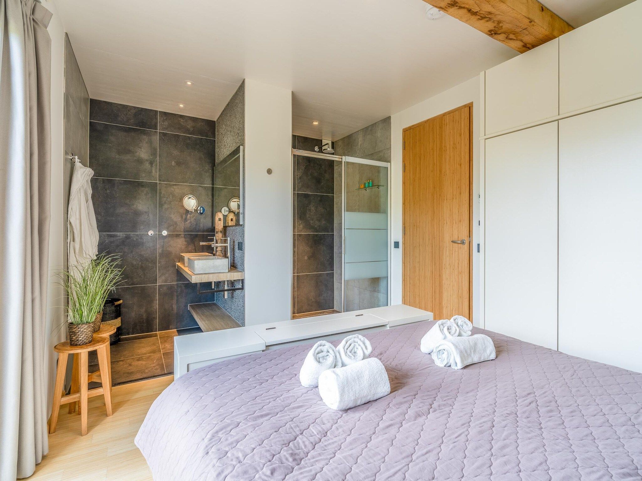 Een slaapkamer van Villa Buytenplaats 193 in De Koog