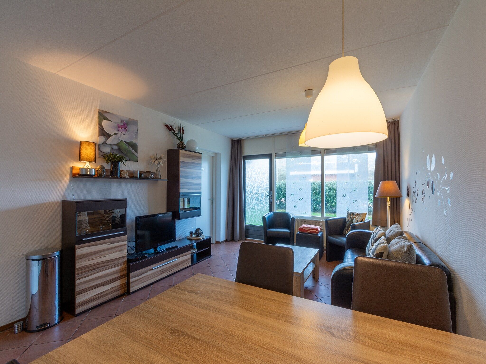 De woonkamer van Beach Appartement 04 in Callantsoog