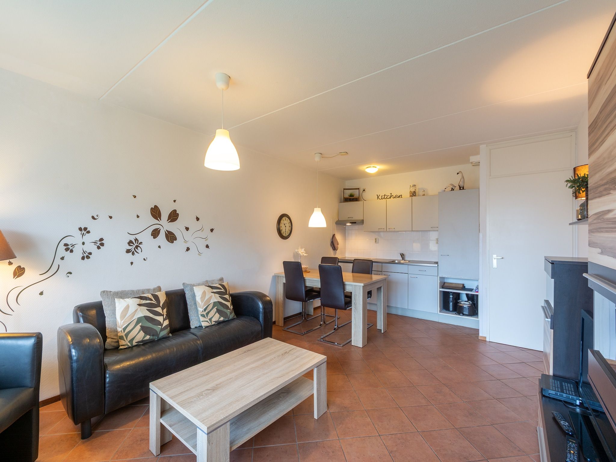 De woonkamer van Beach Appartement 04 in Callantsoog