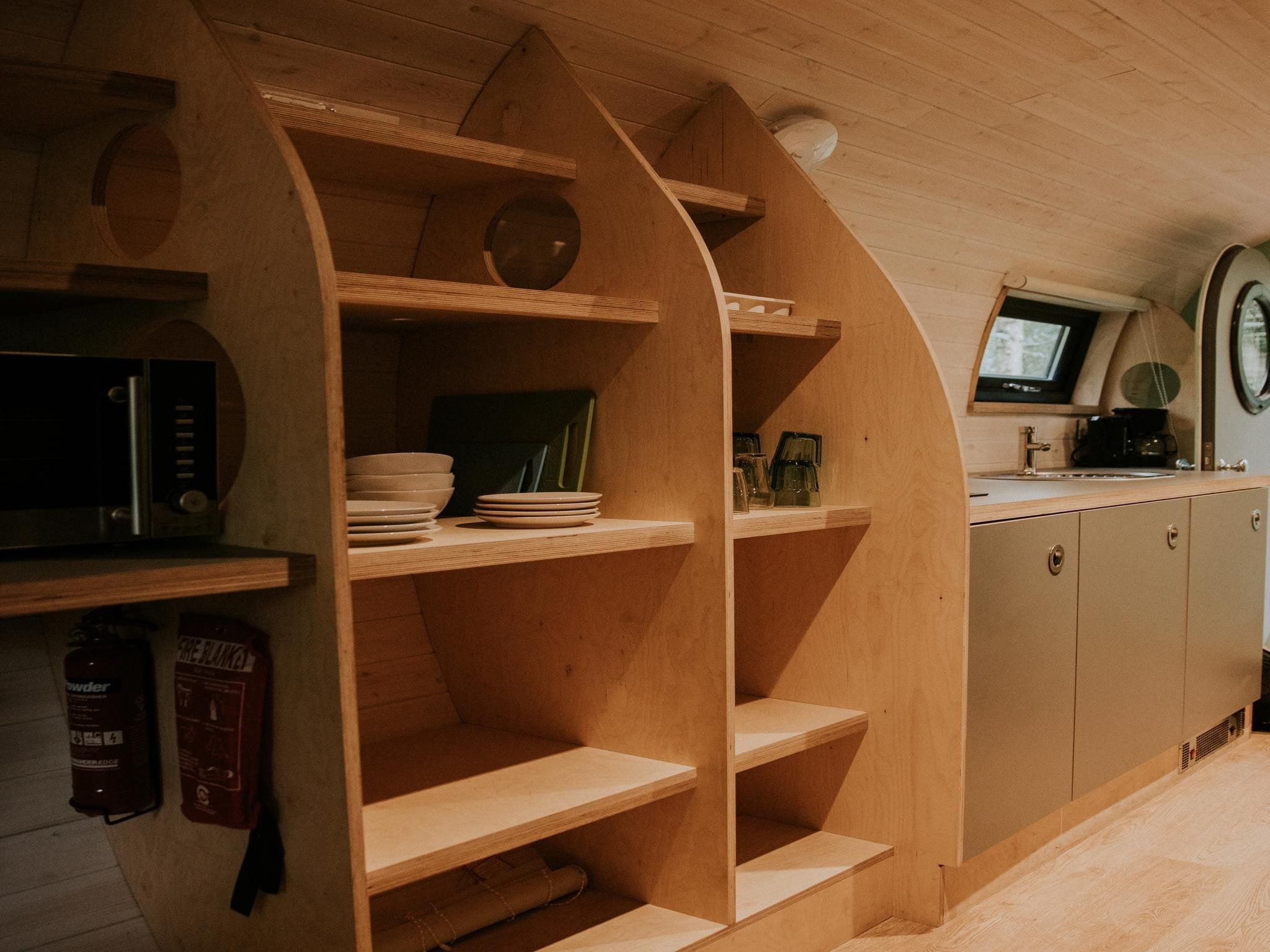 De keuken van Skycabin | 2-4 persoons in Balkbrug
