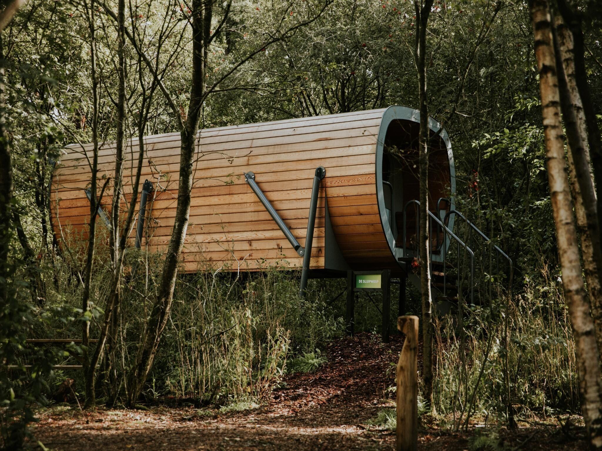 De buitenkant van Skycabin | 2-4 persoons in Balkbrug
