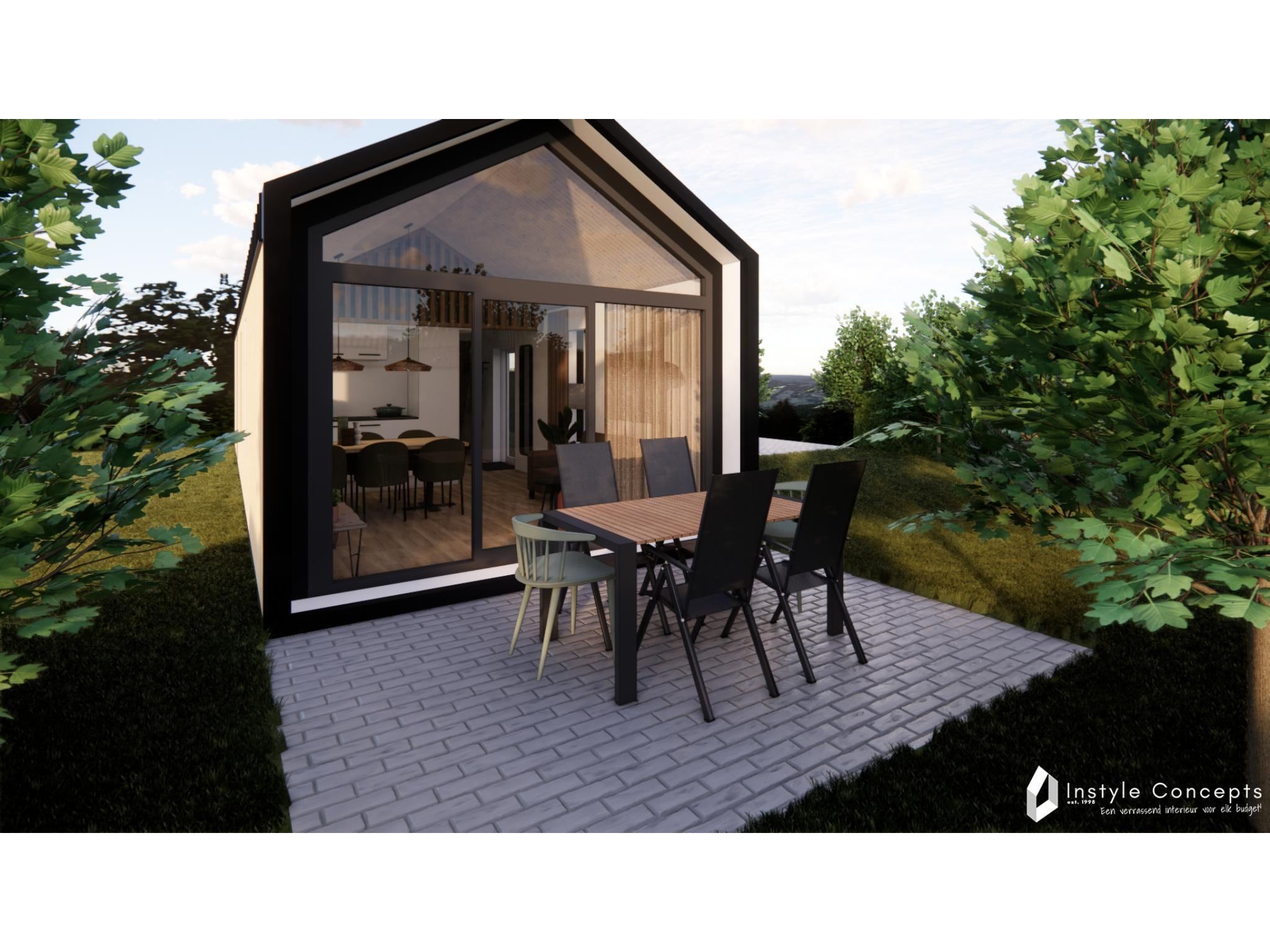 De buitenkant van Reestdal lodge | 6 persoons in Balkbrug